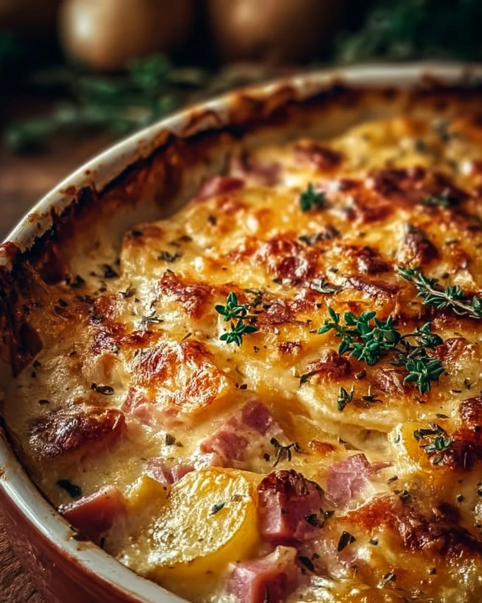 Ham and Potato Au Gratin