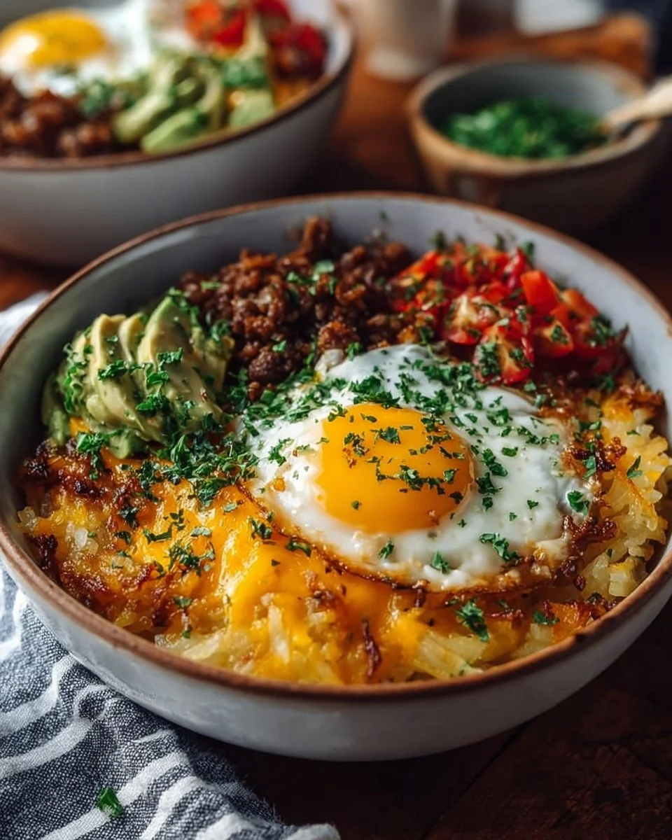 Hash Brown Breakfast Bowls