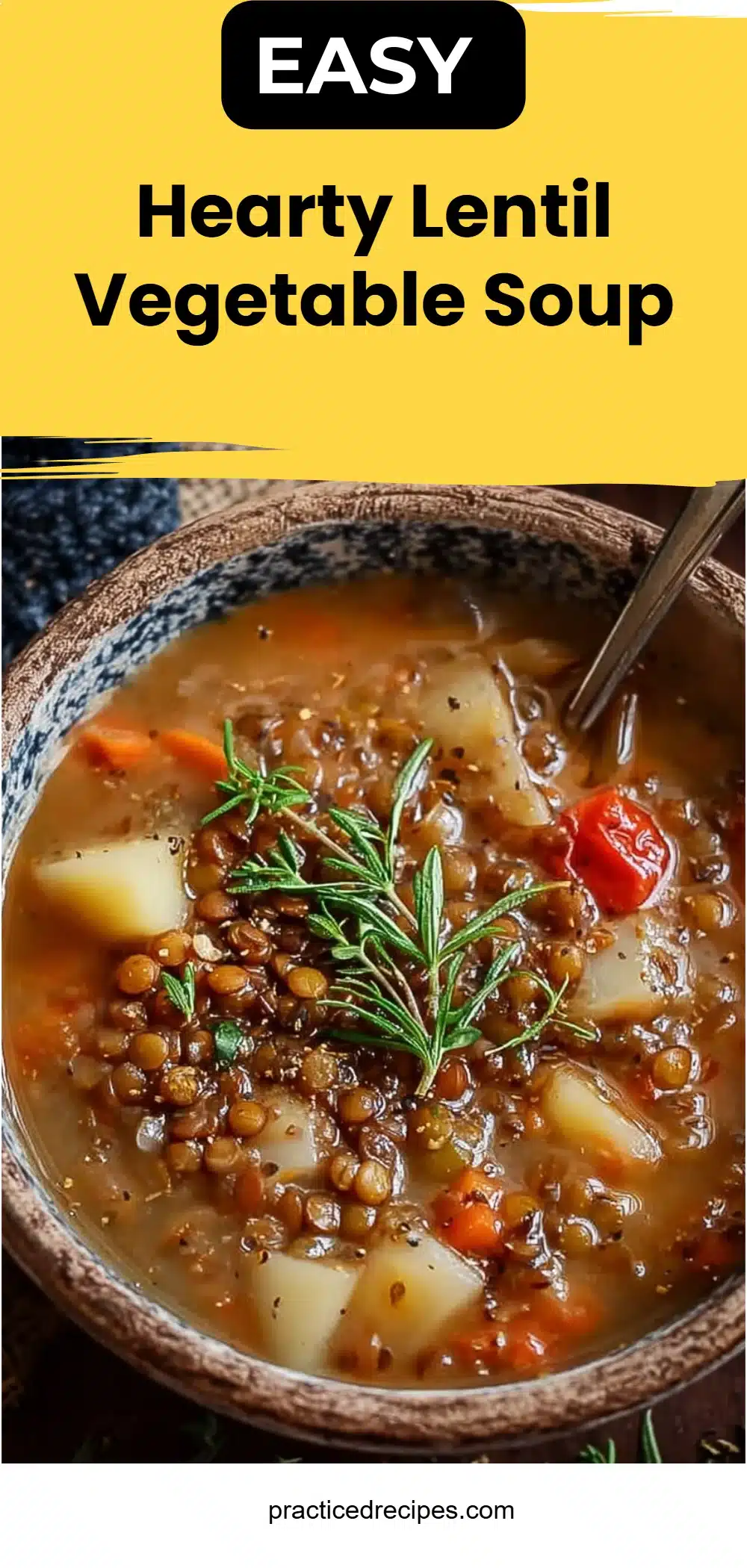 Hearty Lentil Vegetable Soup