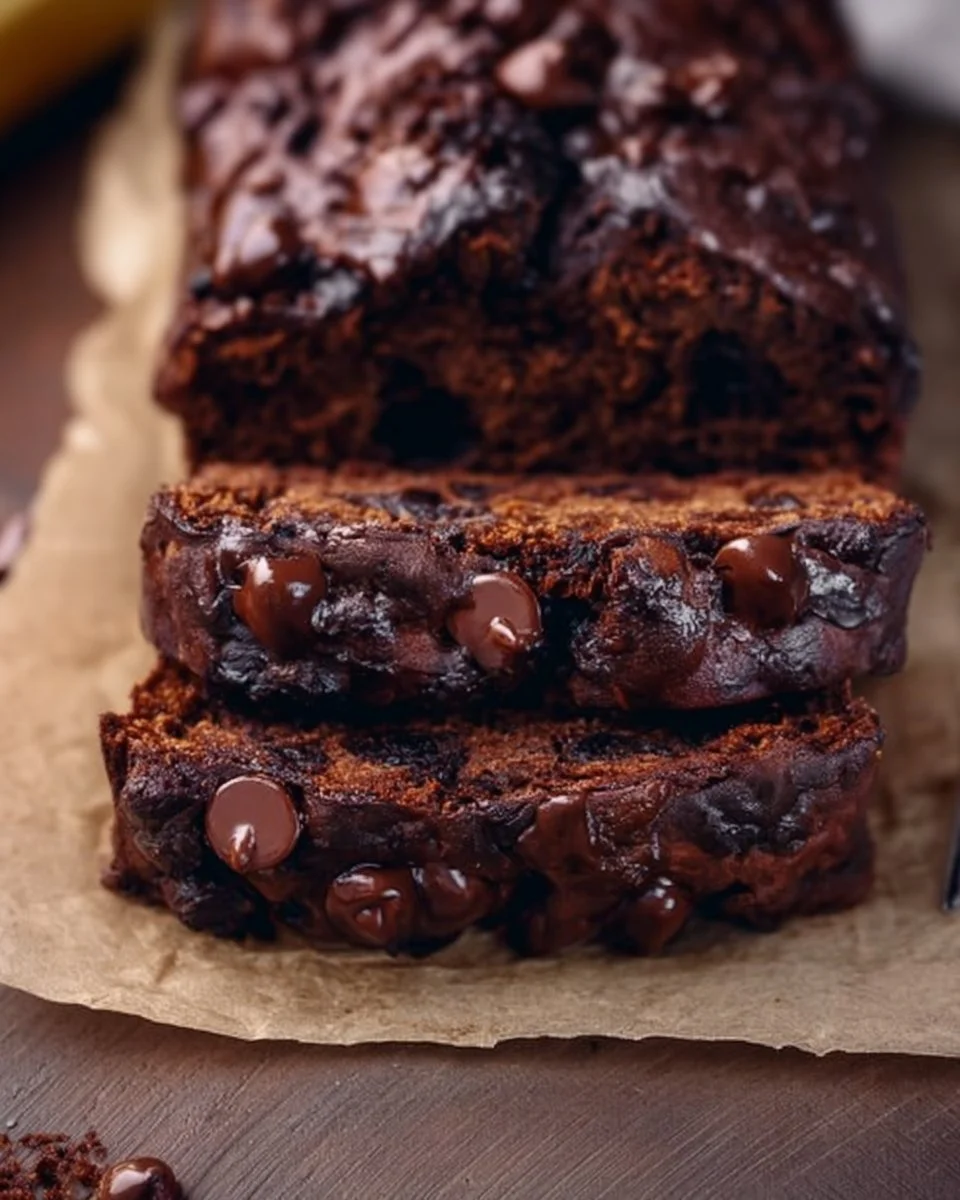 High-Protein Chocolate Banana Bread