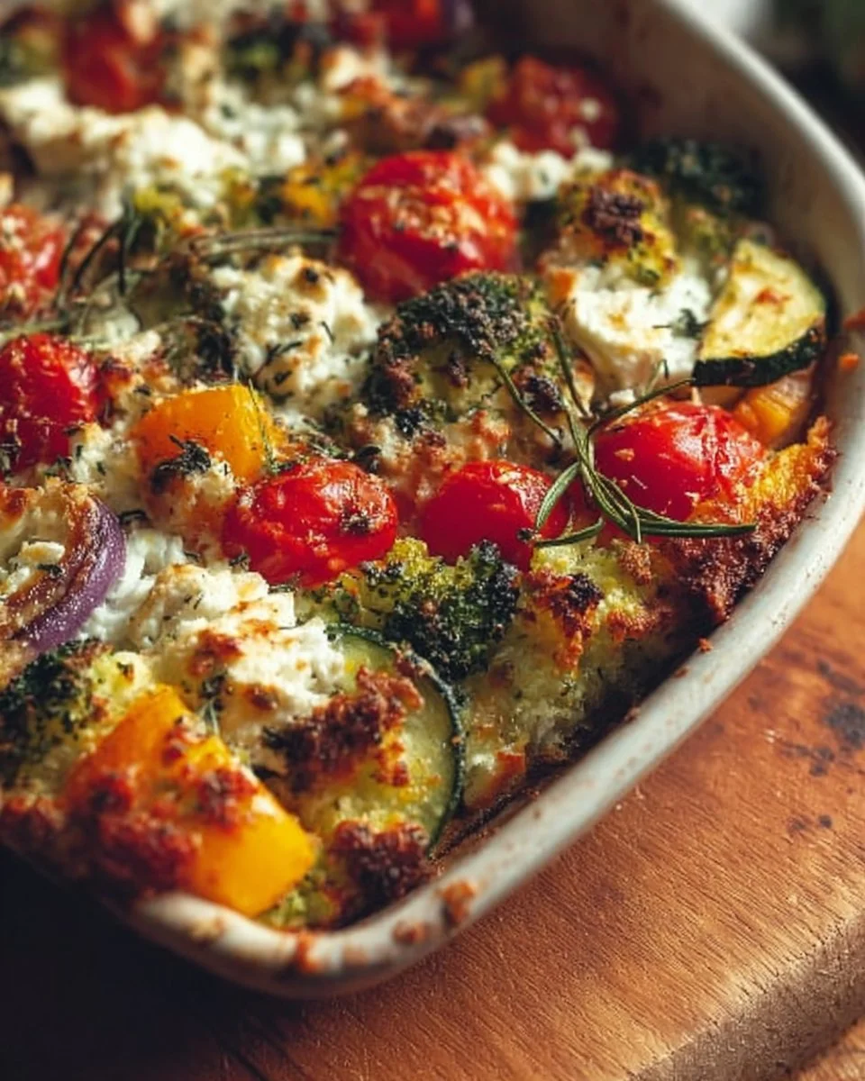 High-Protein Veggie Bake with Cottage Cheese