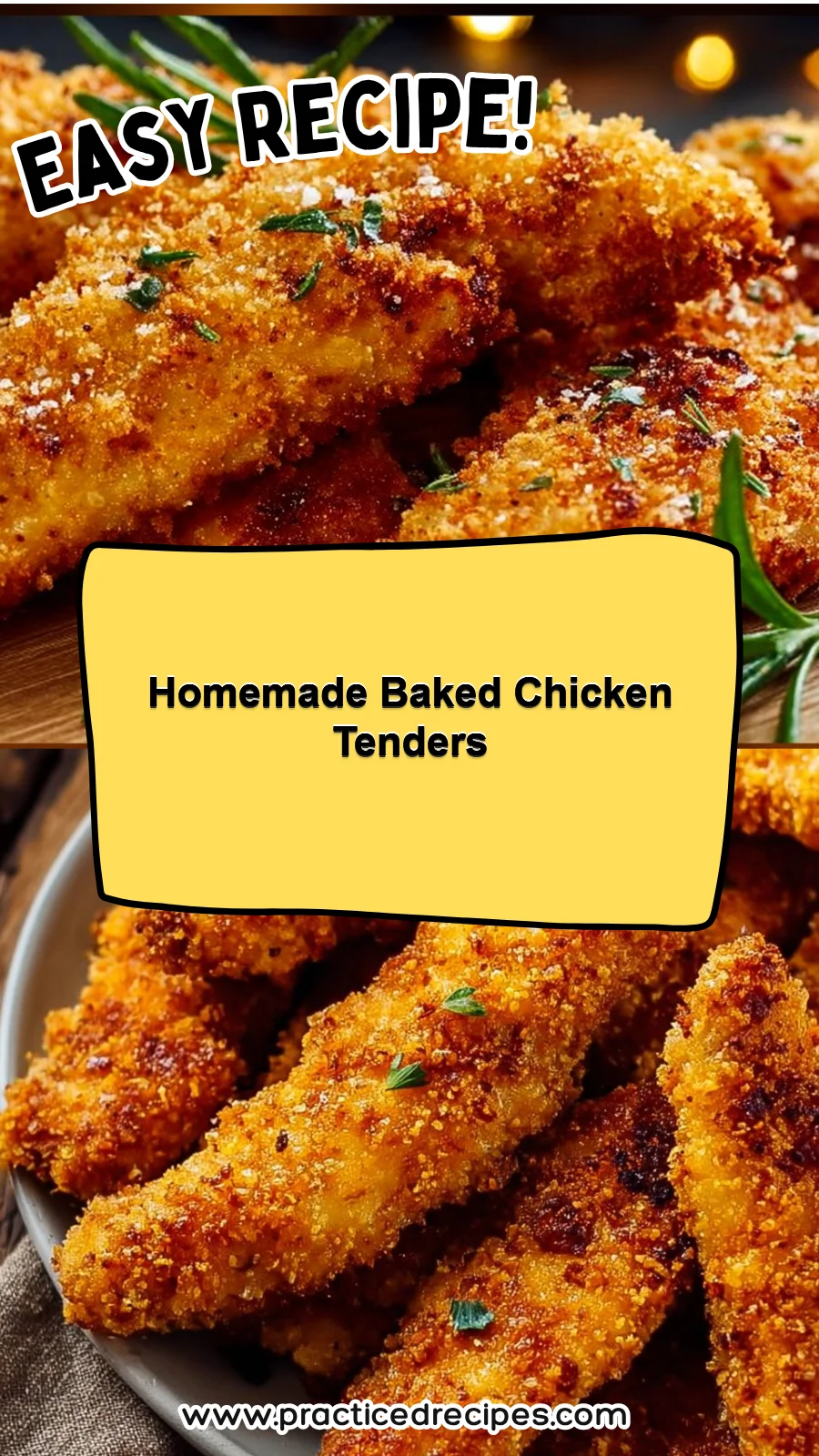Homemade Baked Chicken Tenders