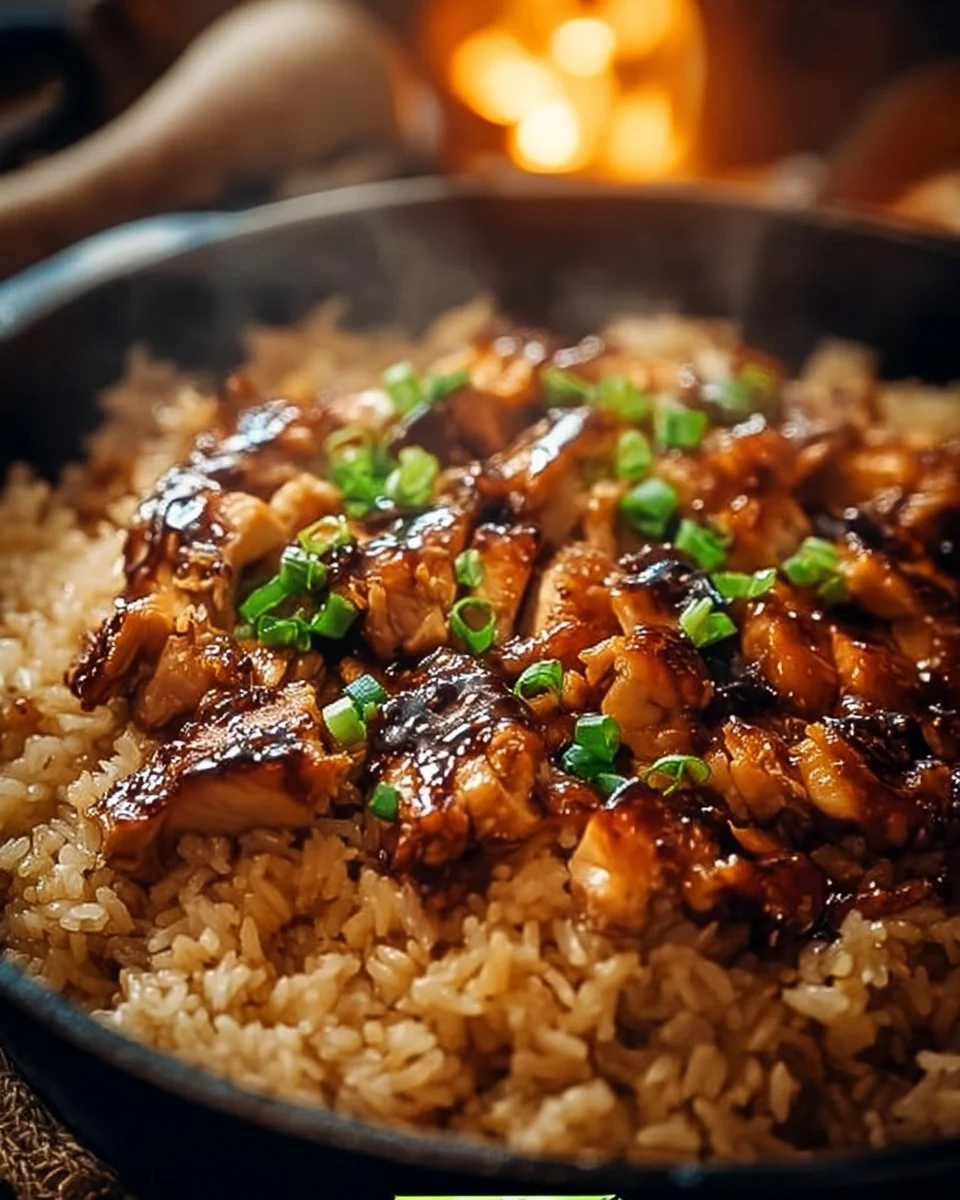 Honey BBQ Chicken Rice