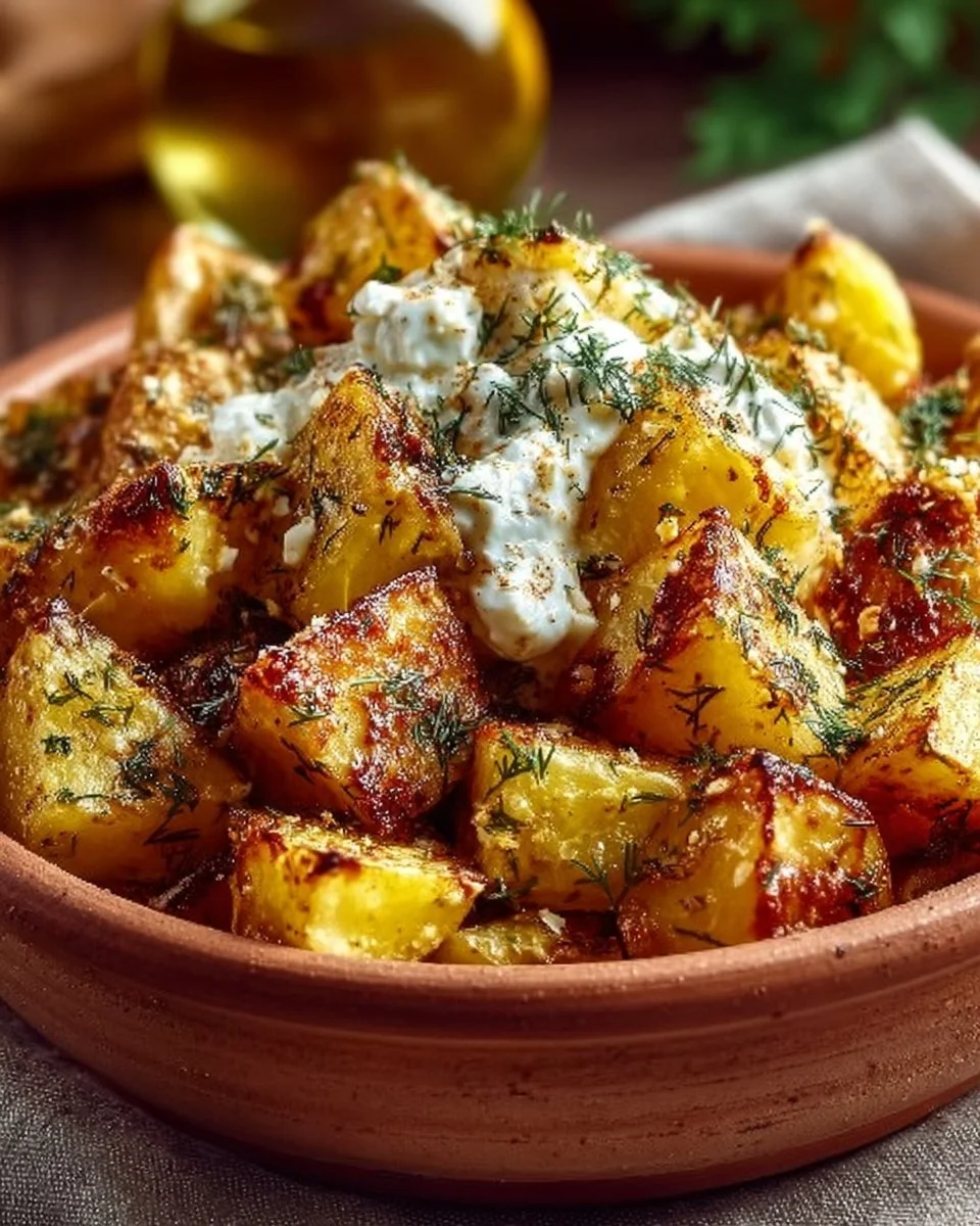 Mediterranean Roasted Potato & Tzatziki Bowl