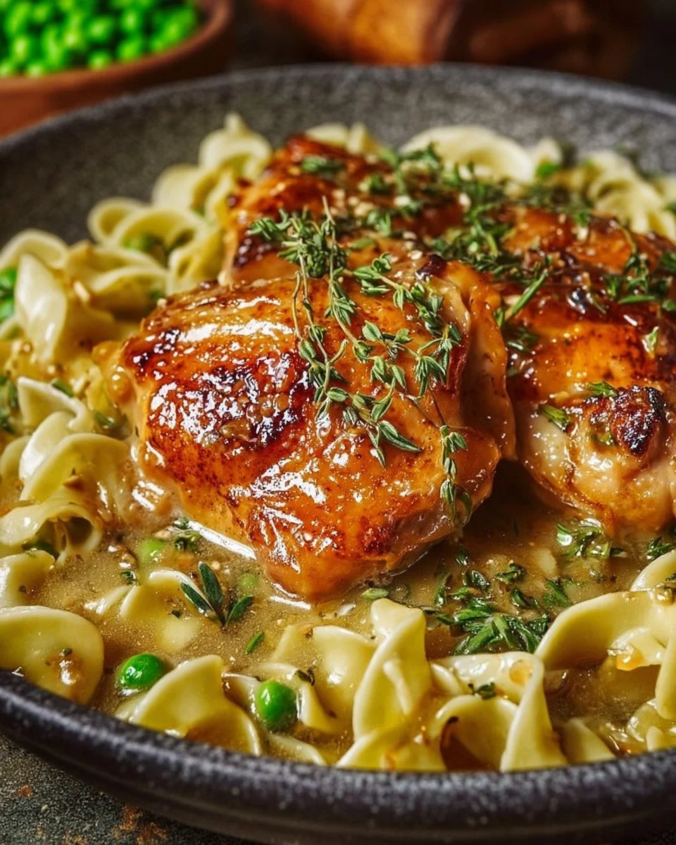 One-Pan Chicken with Buttered Noodles: A Comforting Culinary Experience