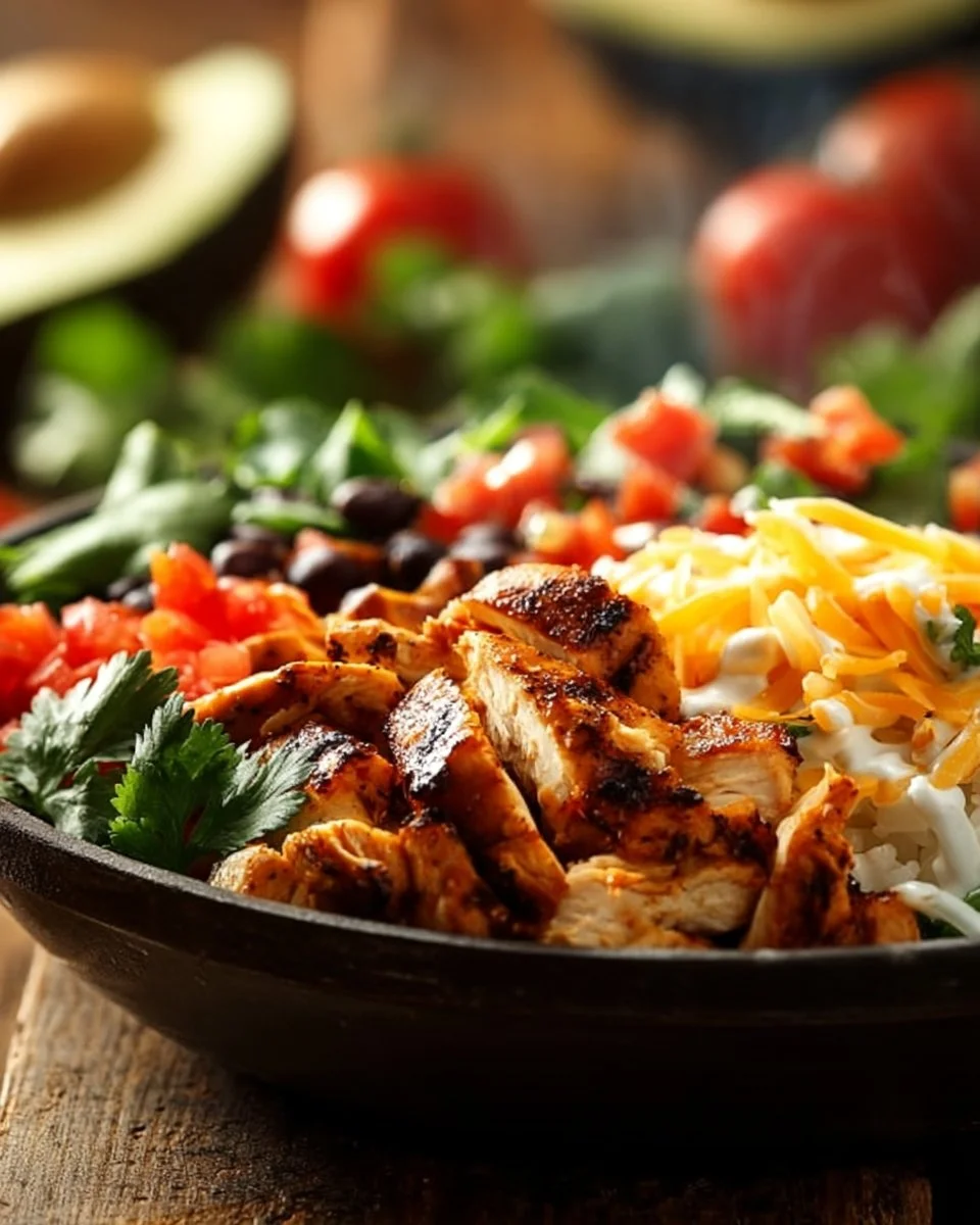 One-Pan Chicken Burrito Bowl