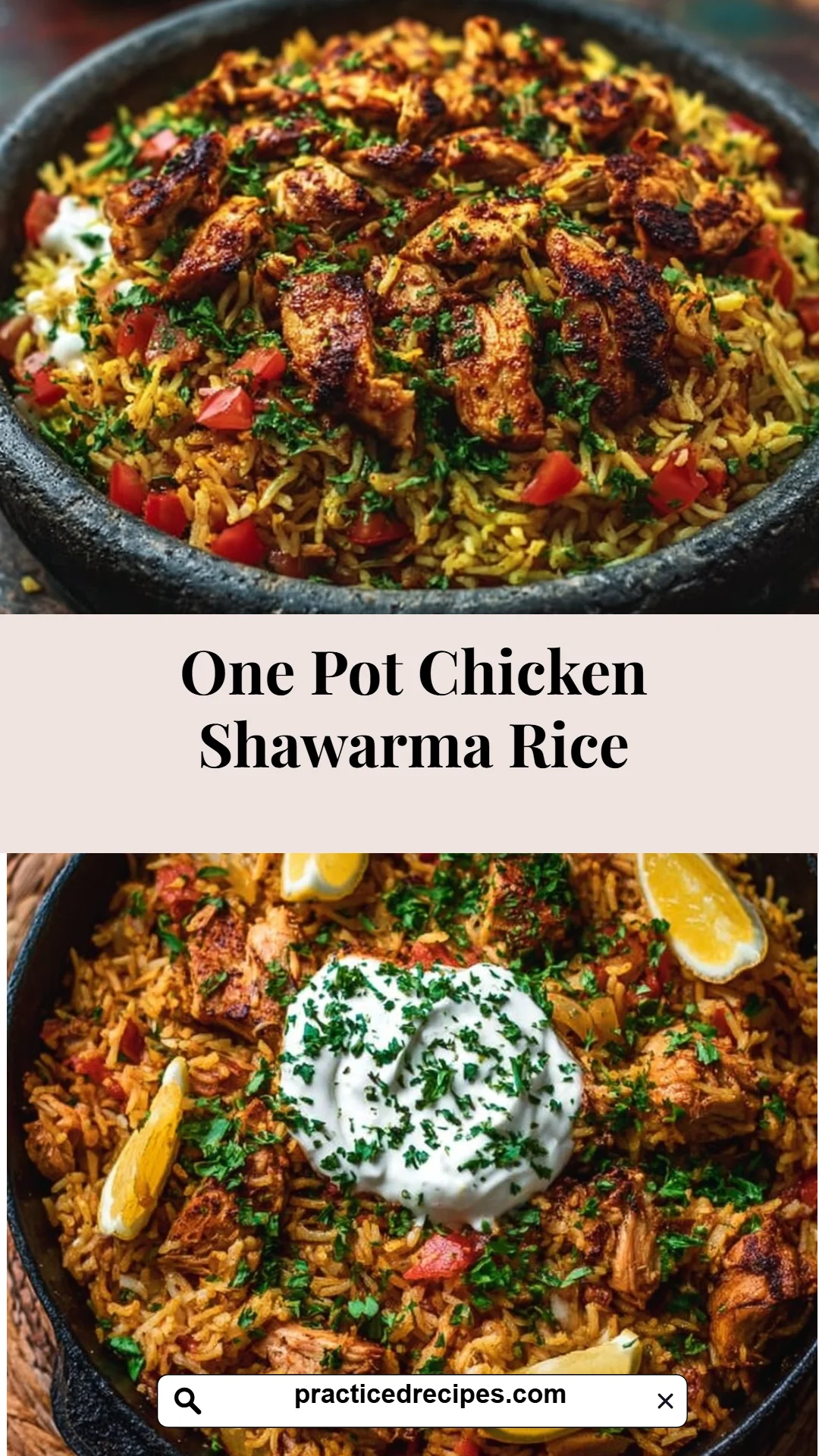 One Pot Chicken Shawarma Rice