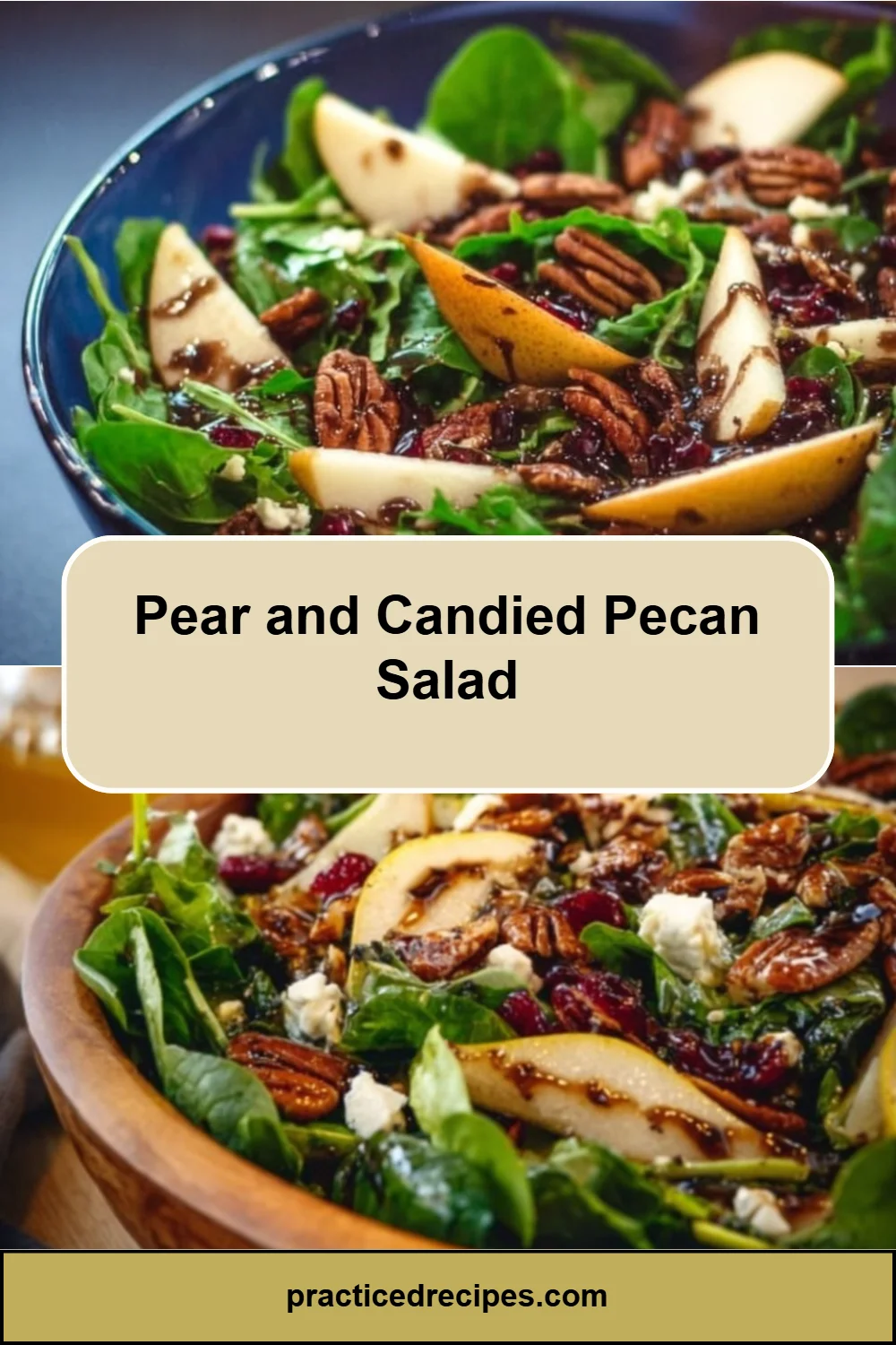 Pear and Candied Pecan Salad