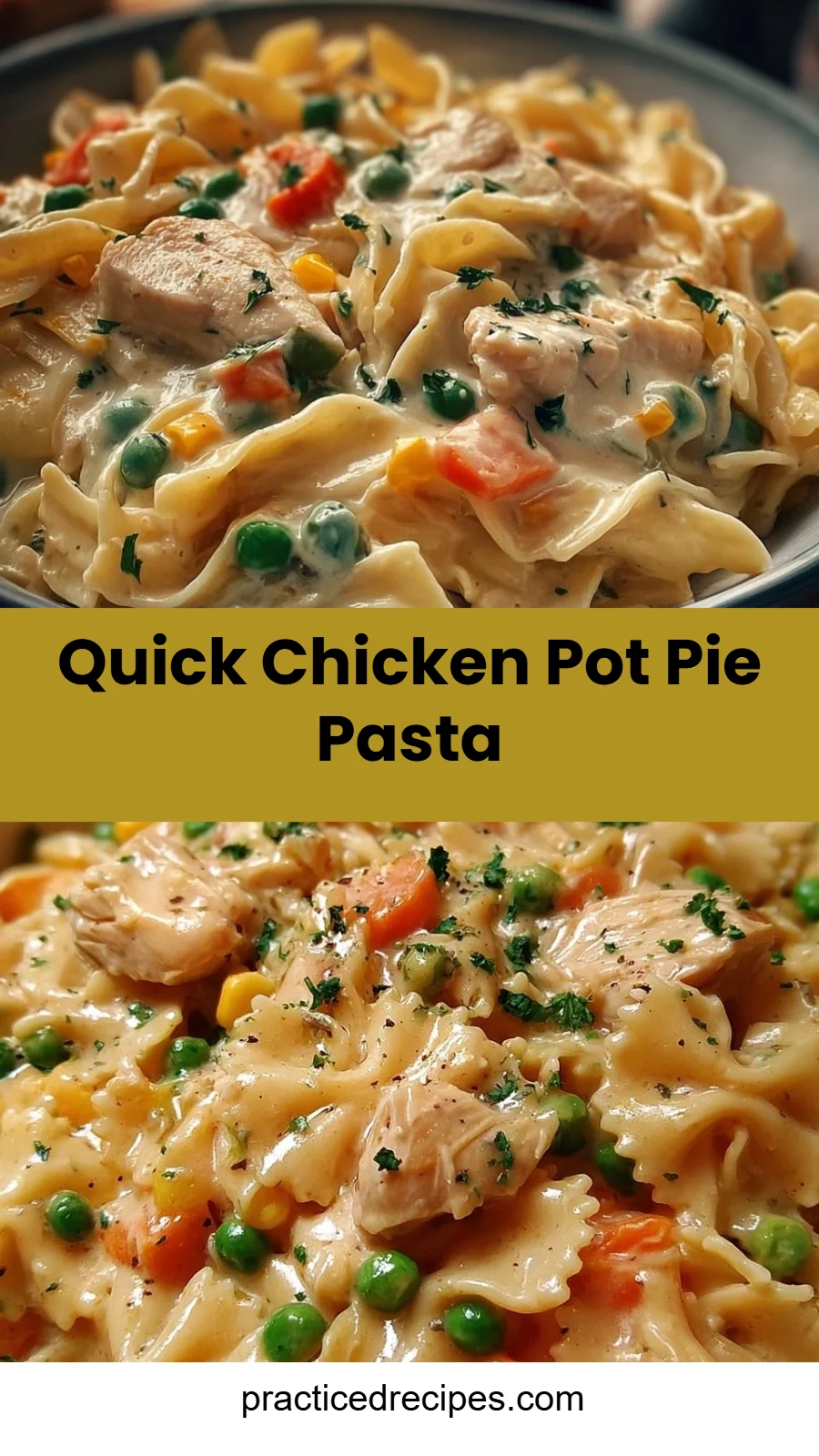 Quick Chicken Pot Pie Pasta