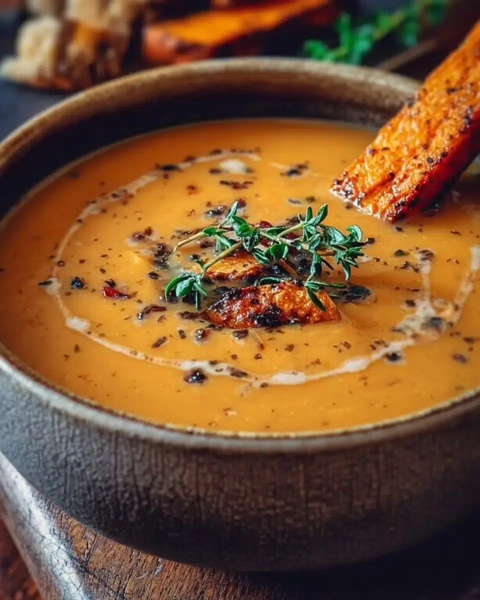Savory Italian Sweet Potato Soup