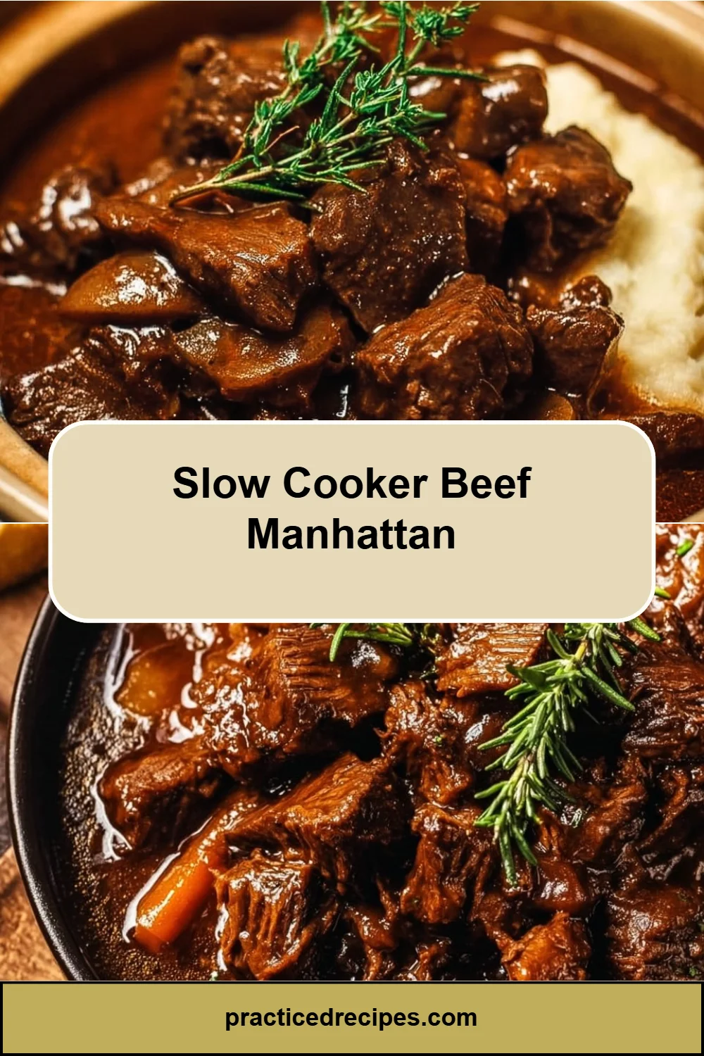 Slow Cooker Beef Manhattan