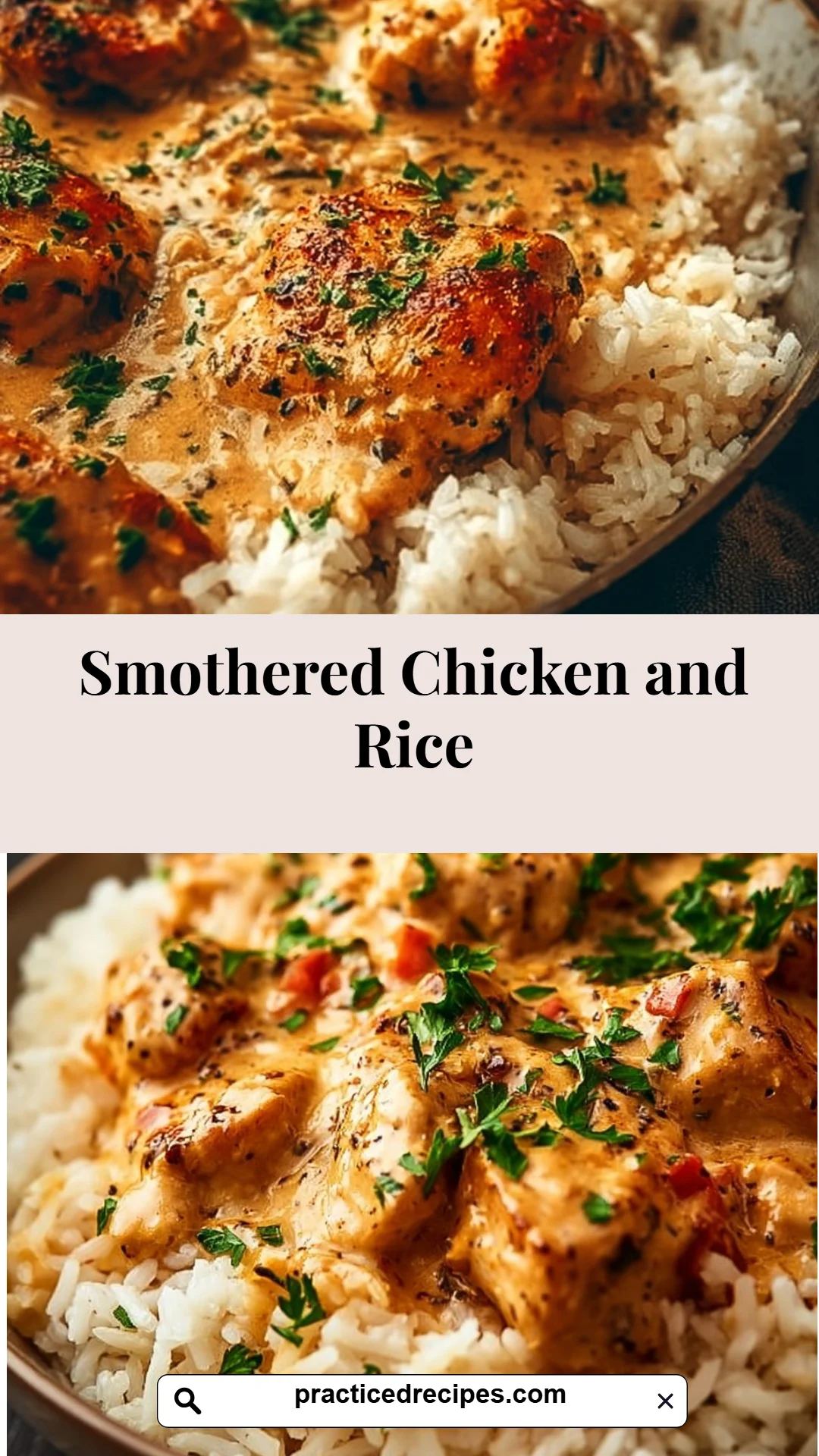 Smothered Chicken and Rice