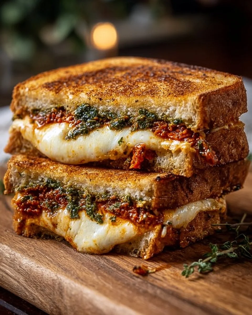 Sun-Dried Tomato Pesto Grilled Cheese: A Flavor Delight!