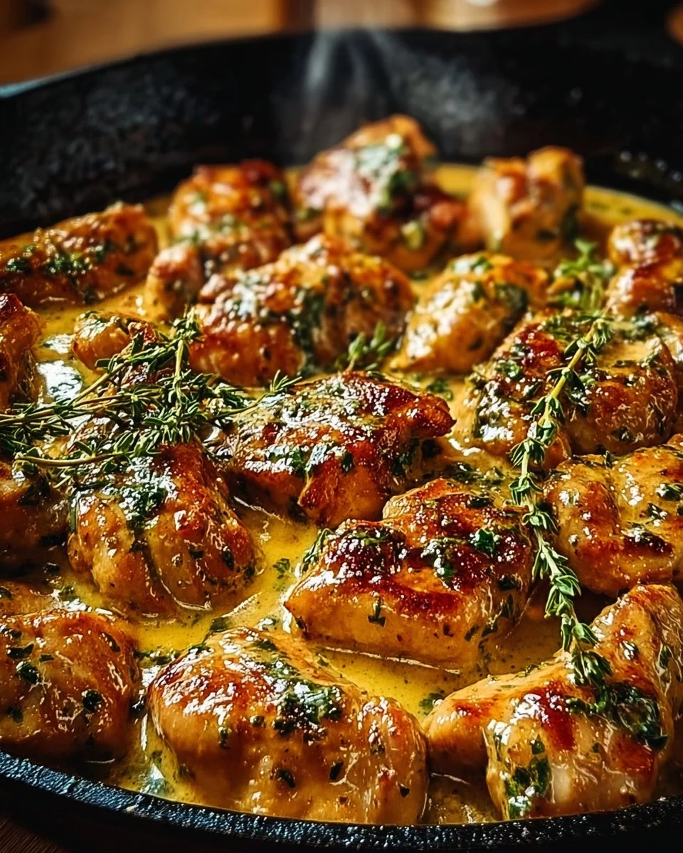 Texas Roadhouse-Style Garlic Butter Chicken Skillet