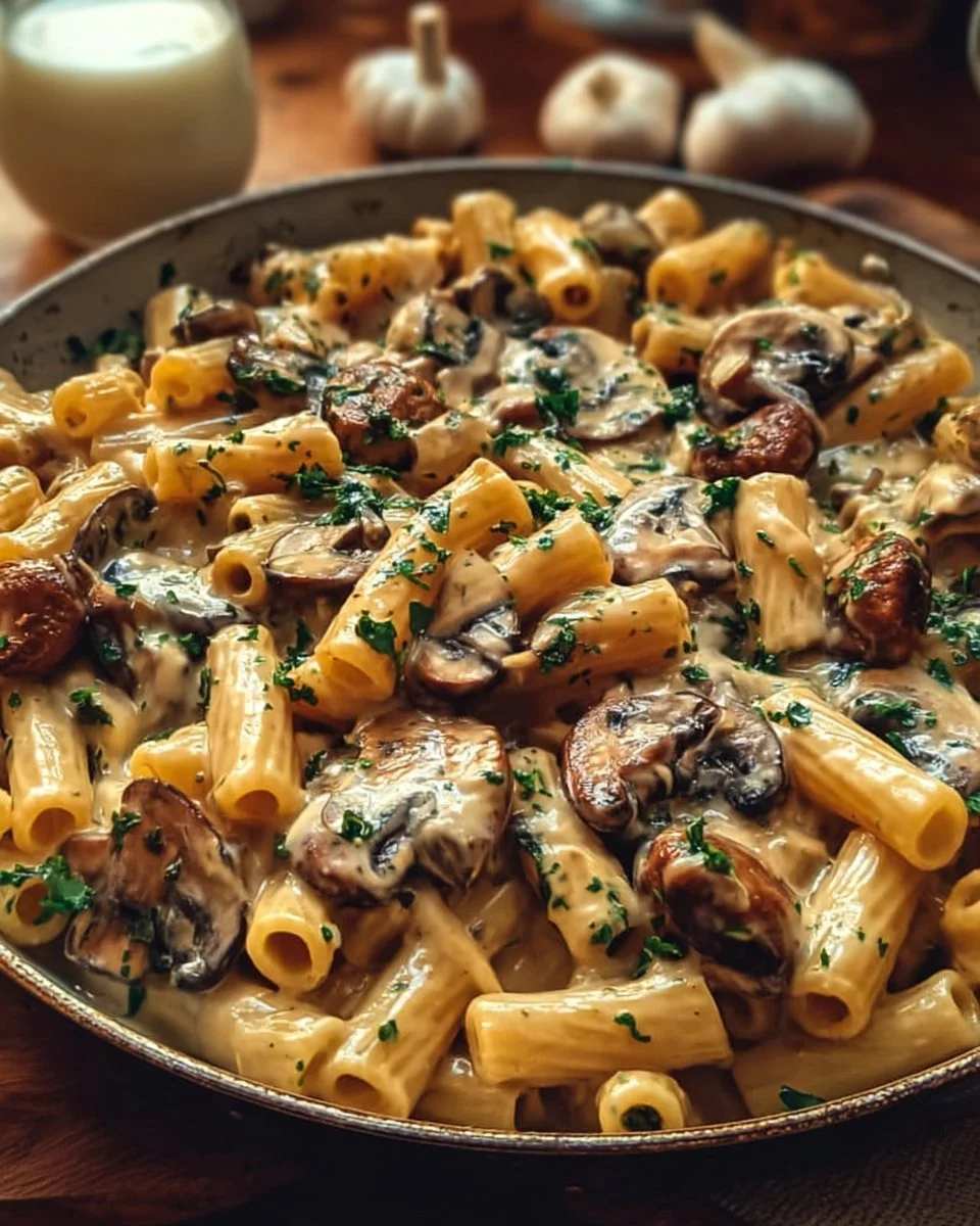 Creamy Tuscan Mushroom Pasta Skillet: A Weeknight Delight