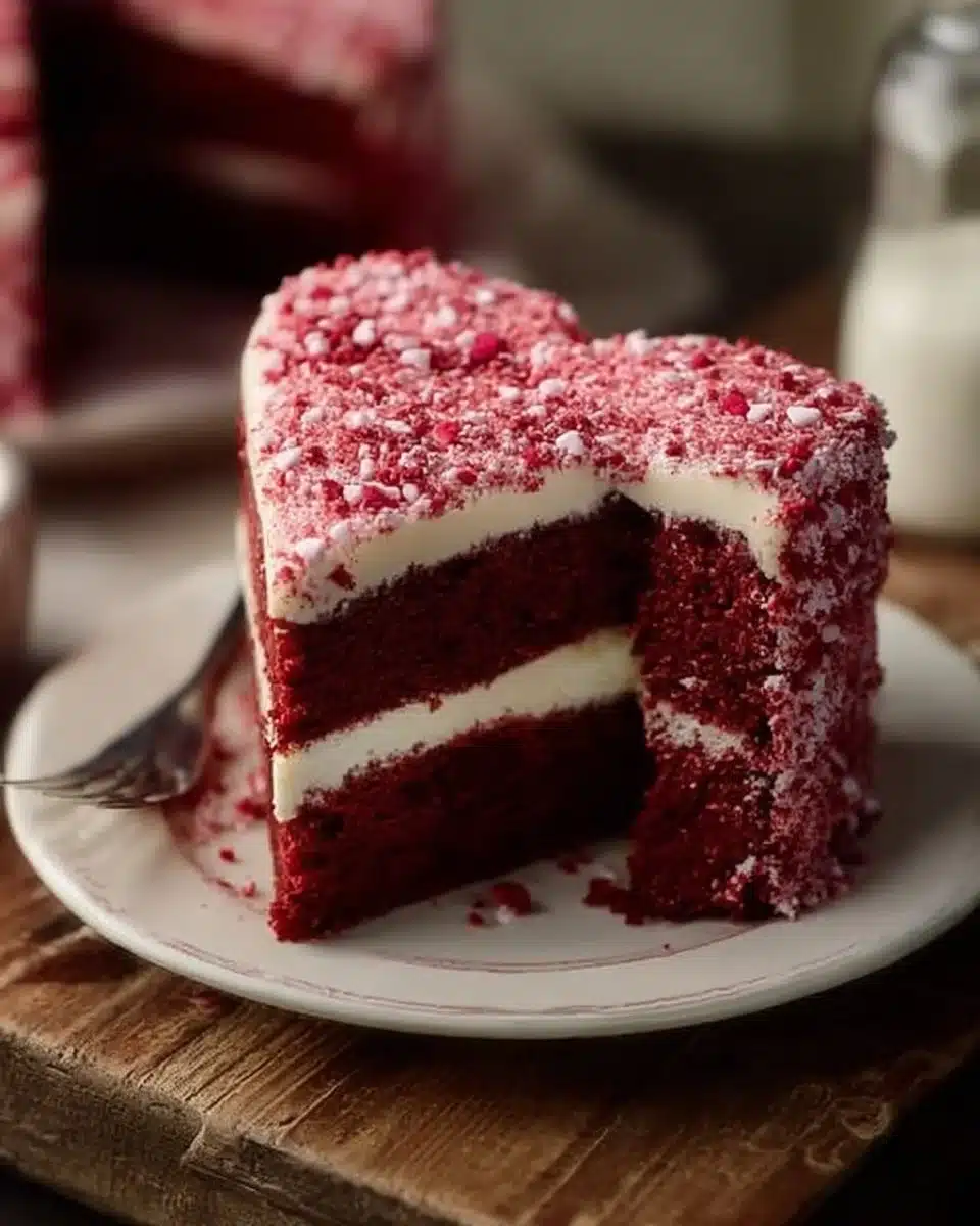 Valentine's Heart Red Velvet Cake