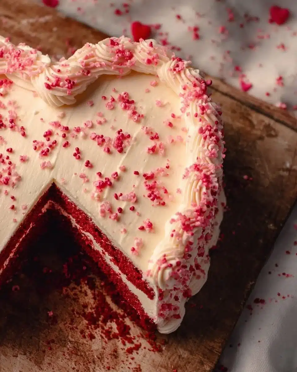 Valentine’s Heart Red Velvet Cake