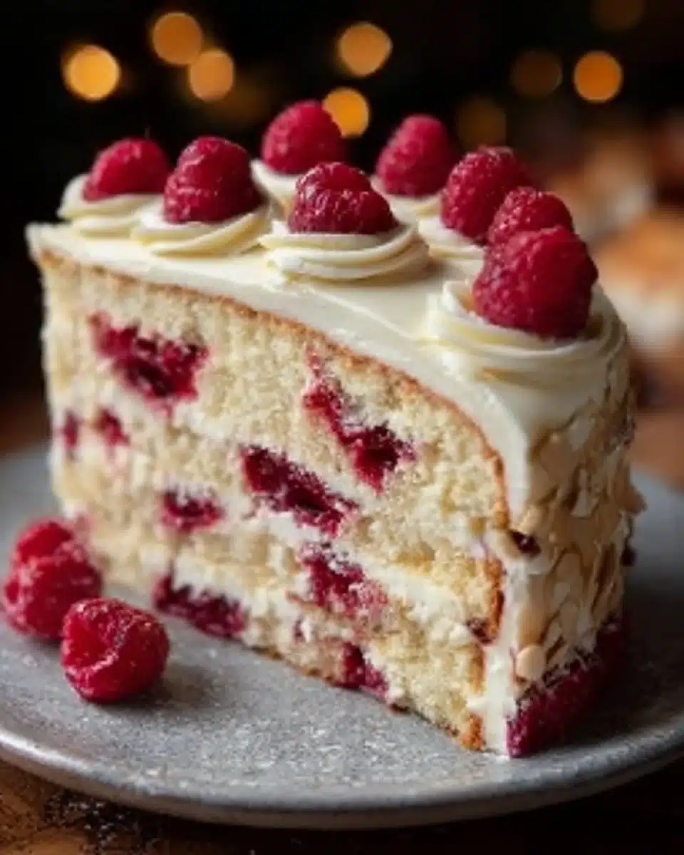 White Chocolate Raspberry Dream Cake