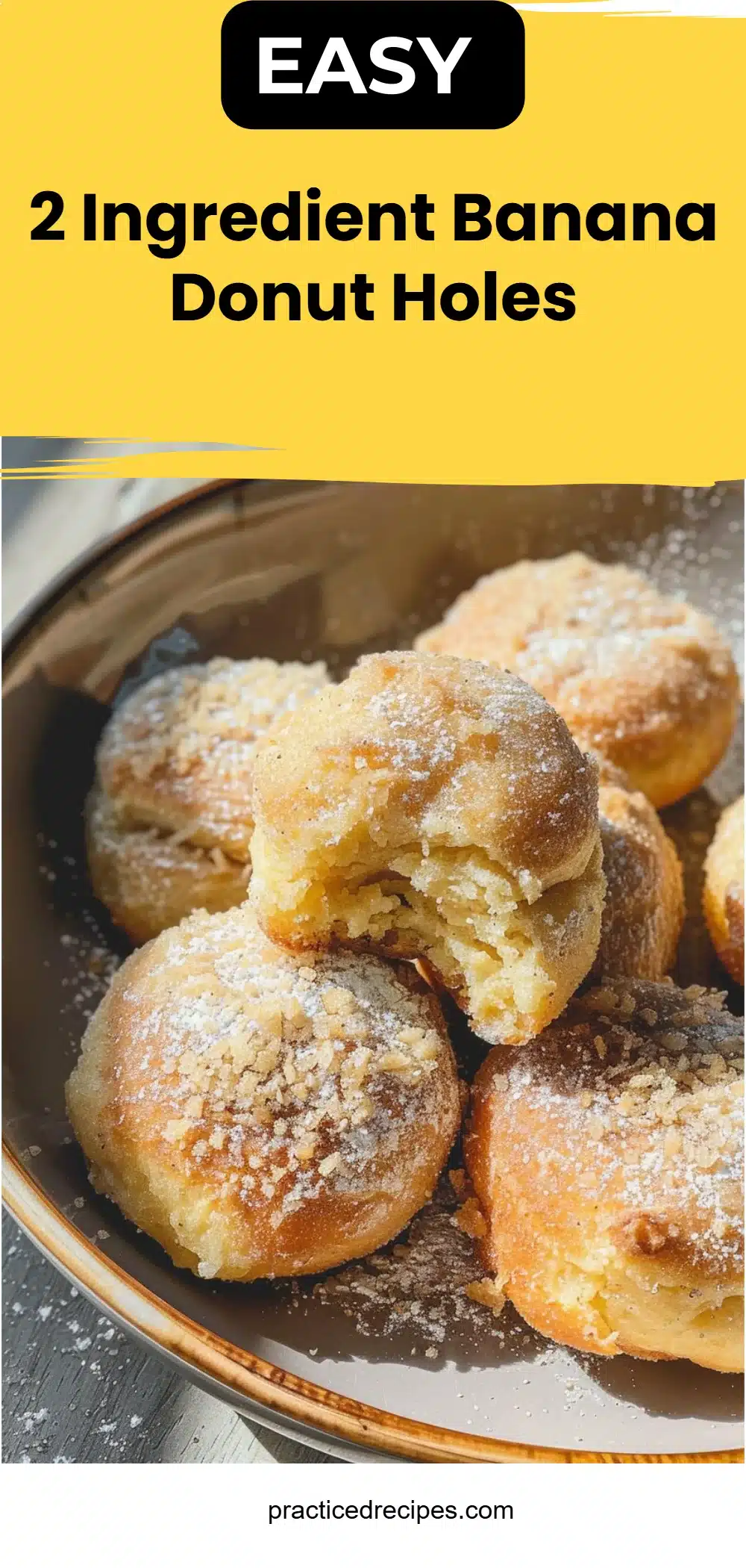 2 Ingredient Banana Donut Holes