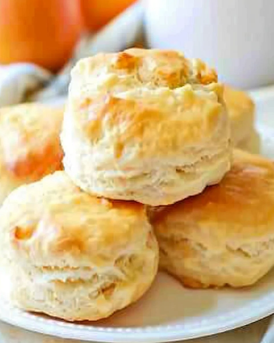 Fluffy homemade biscuits made with 3 simple ingredients.