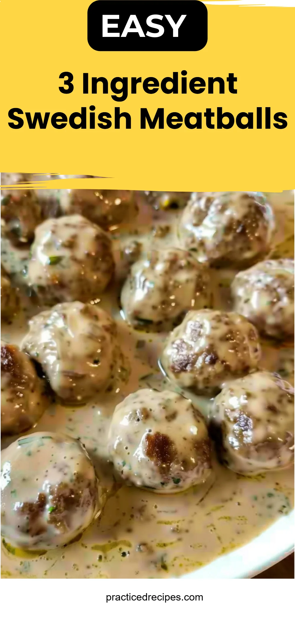 3 Ingredient Swedish Meatballs