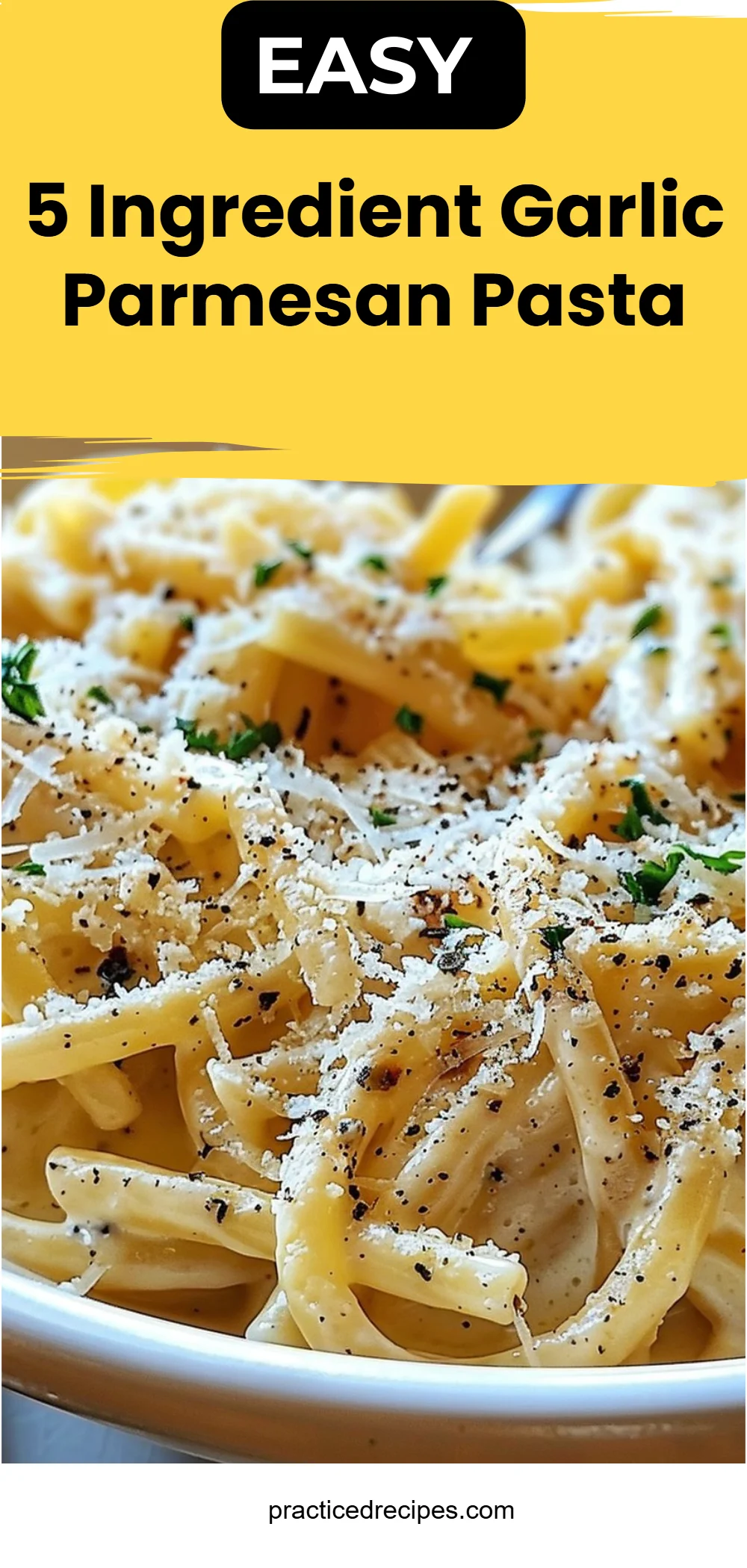 5 Ingredient Garlic Parmesan Pasta