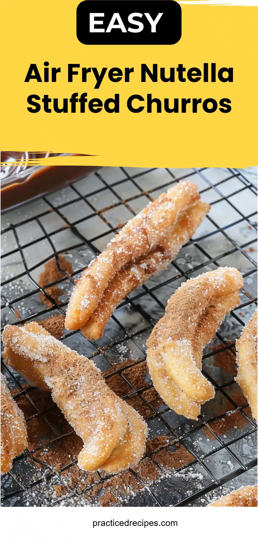 Air Fryer Nutella Stuffed Churros