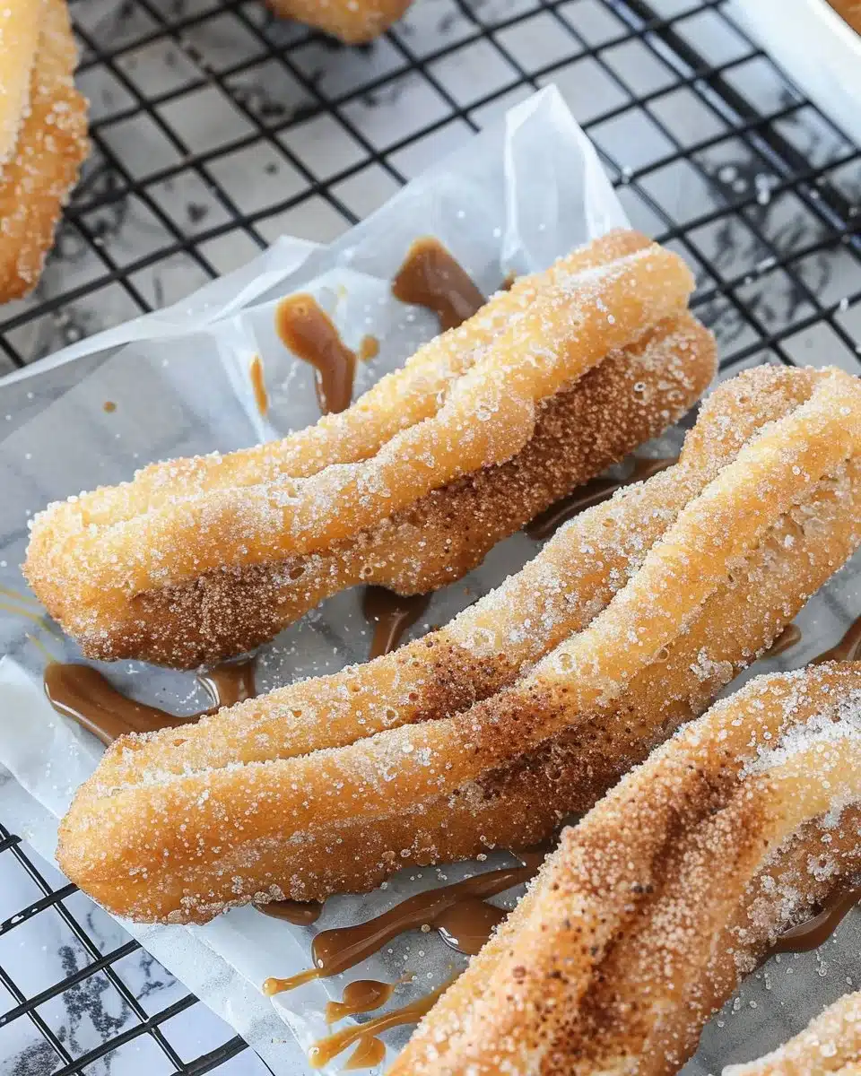 Air Fryer Nutella Stuffed Churros