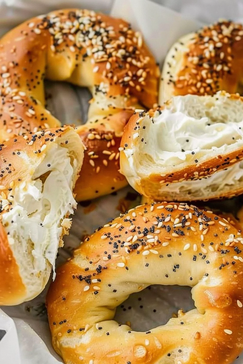 Air Fryer Protein Bagels