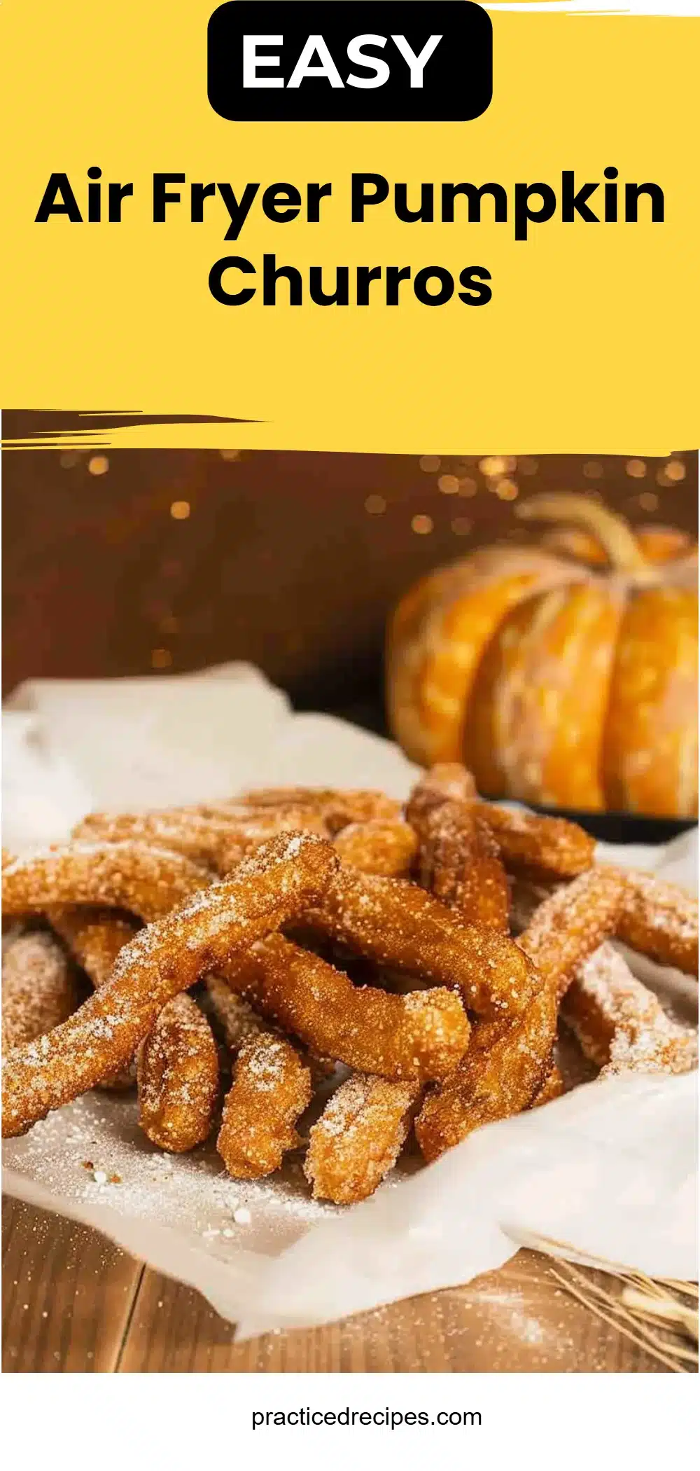 Air Fryer Pumpkin Churros