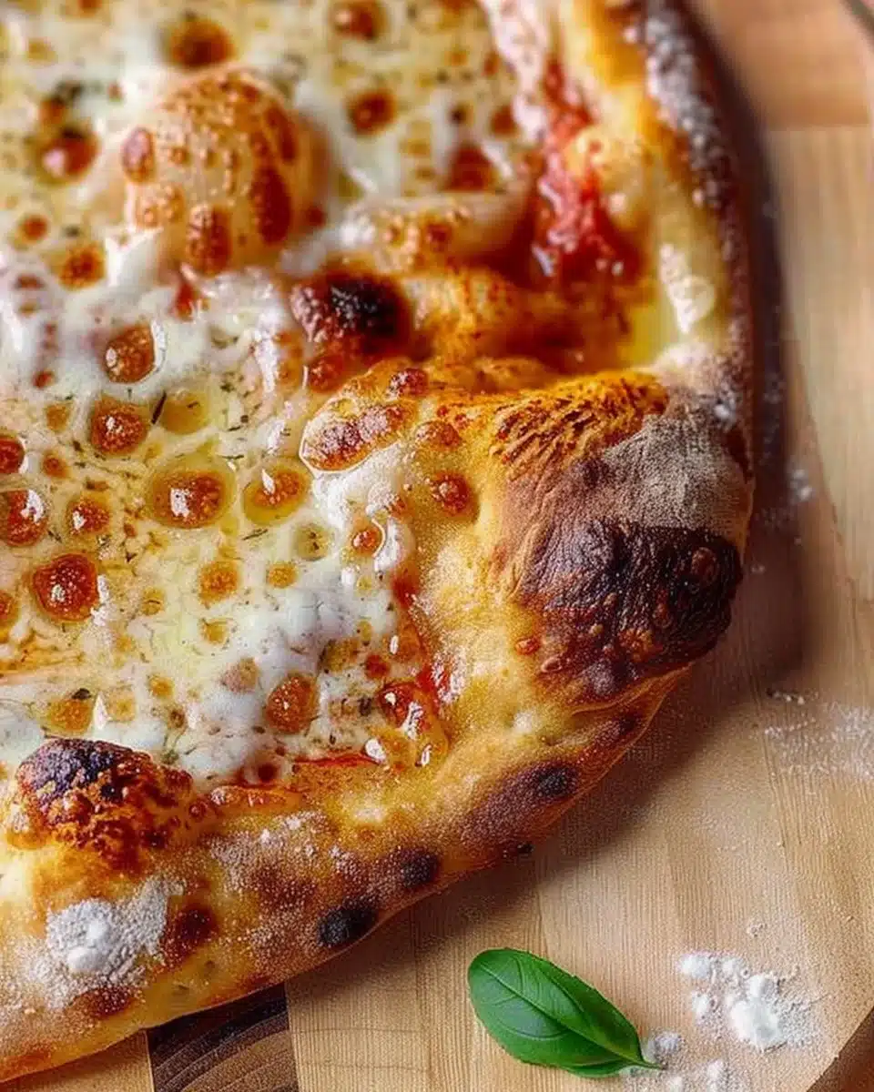 artisan pizza dough - crispy, chewy, bubbly crust