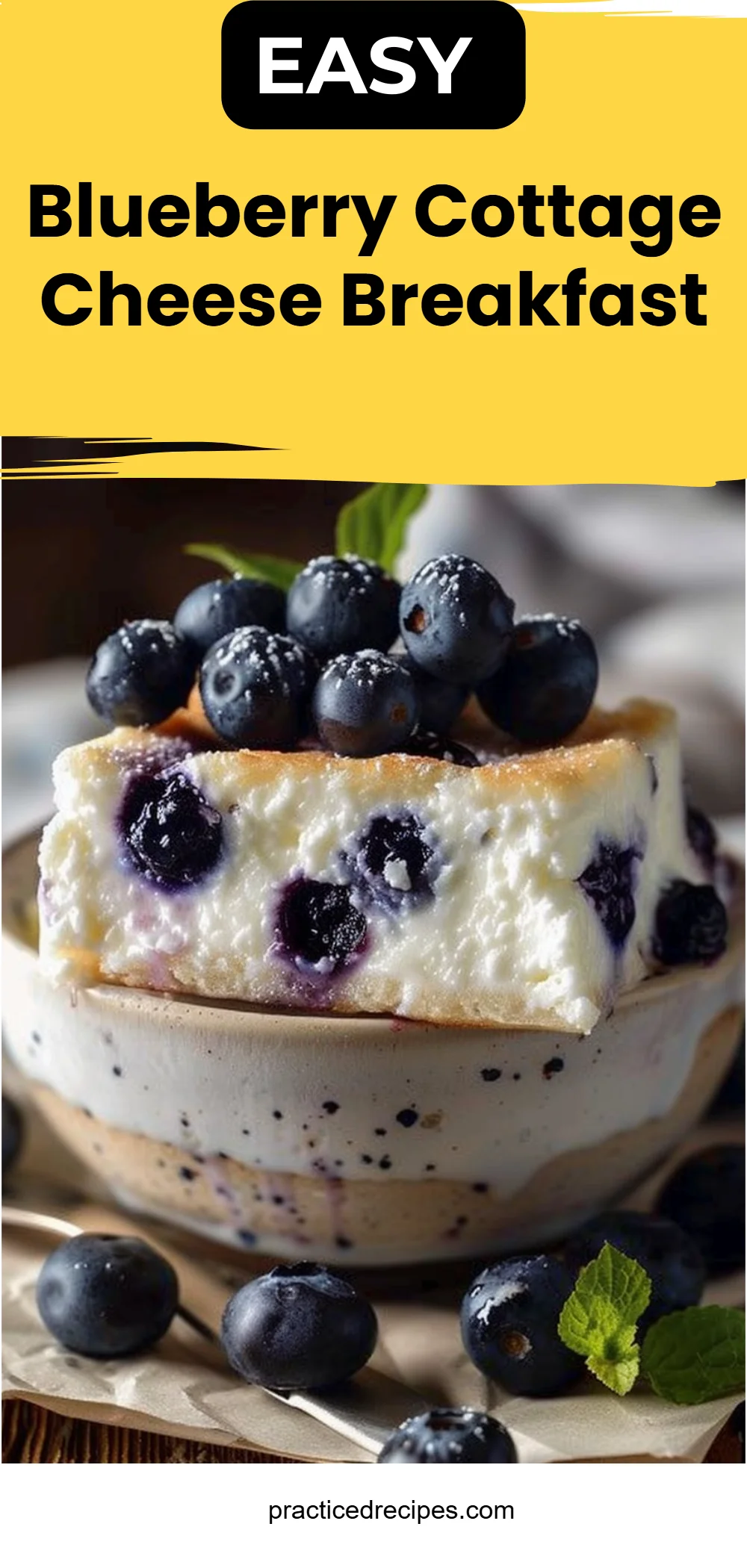 Blueberry Cottage Cheese Breakfast