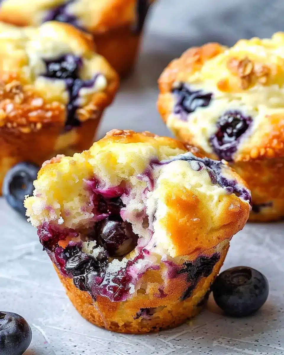 Blueberry Cream Cheese Muffins