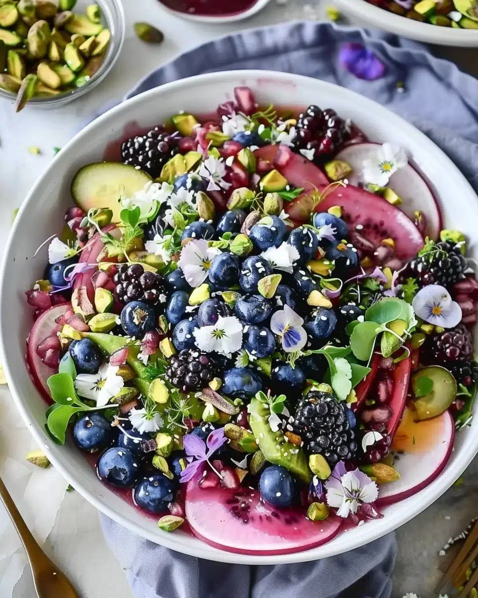 Blueberry Pistachio Spring Salad