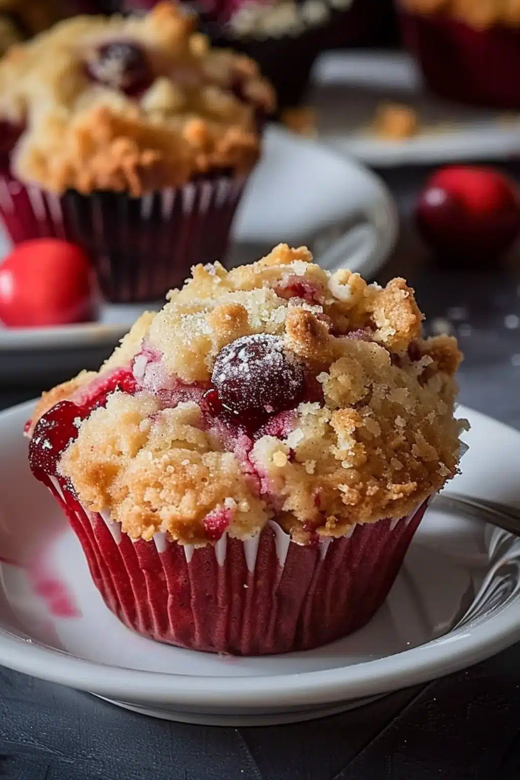 Cherry Cobbler Muffins