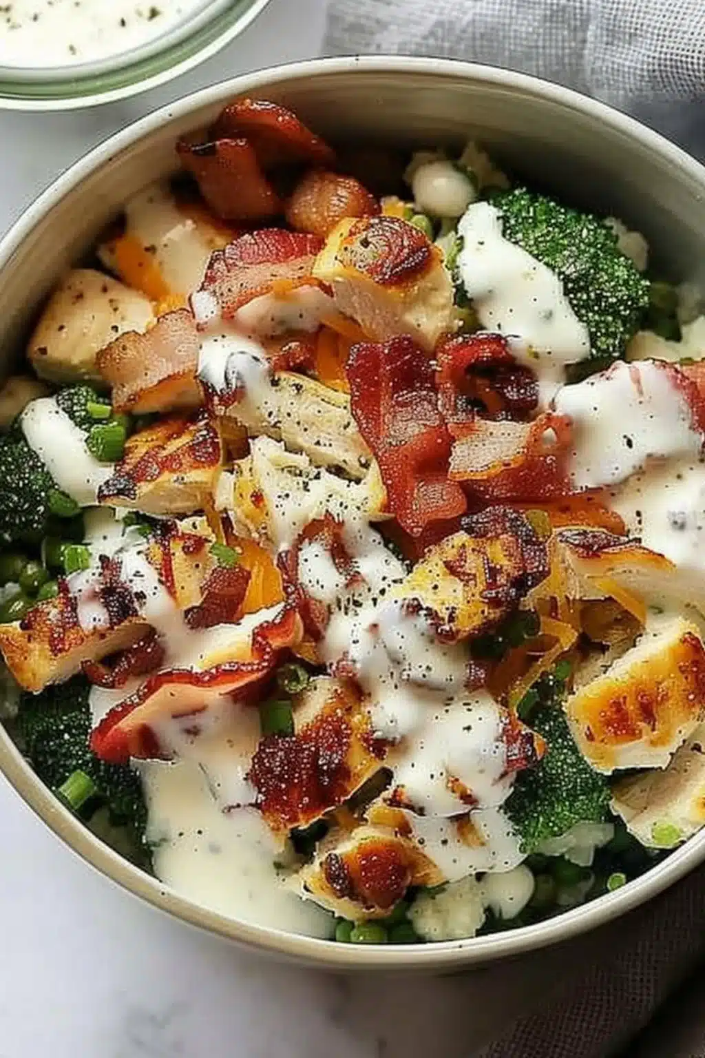 Chicken Bacon Ranch Keto Bowls