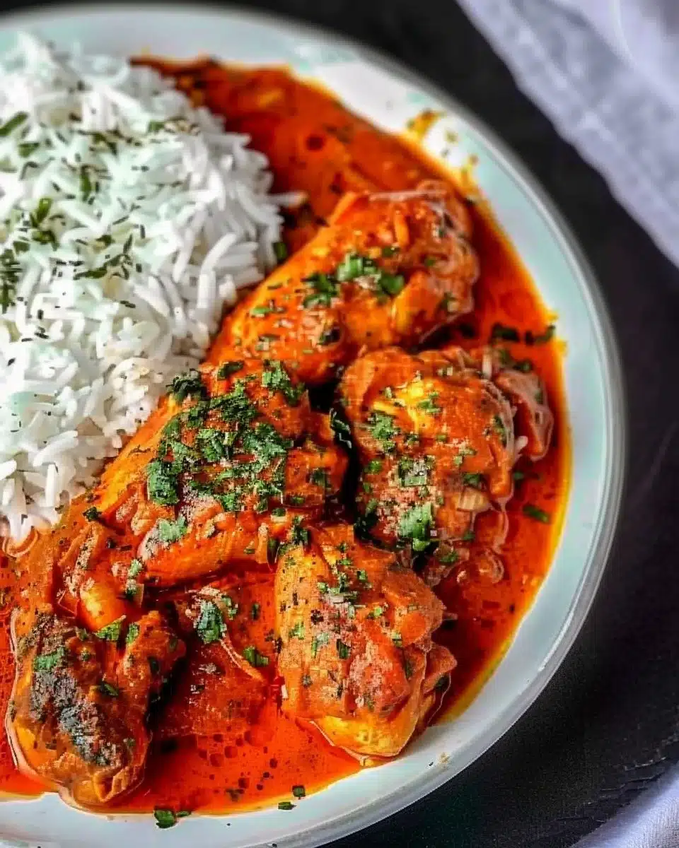 Delicious homemade Chicken Stew served in a bowl, perfect comfort food.