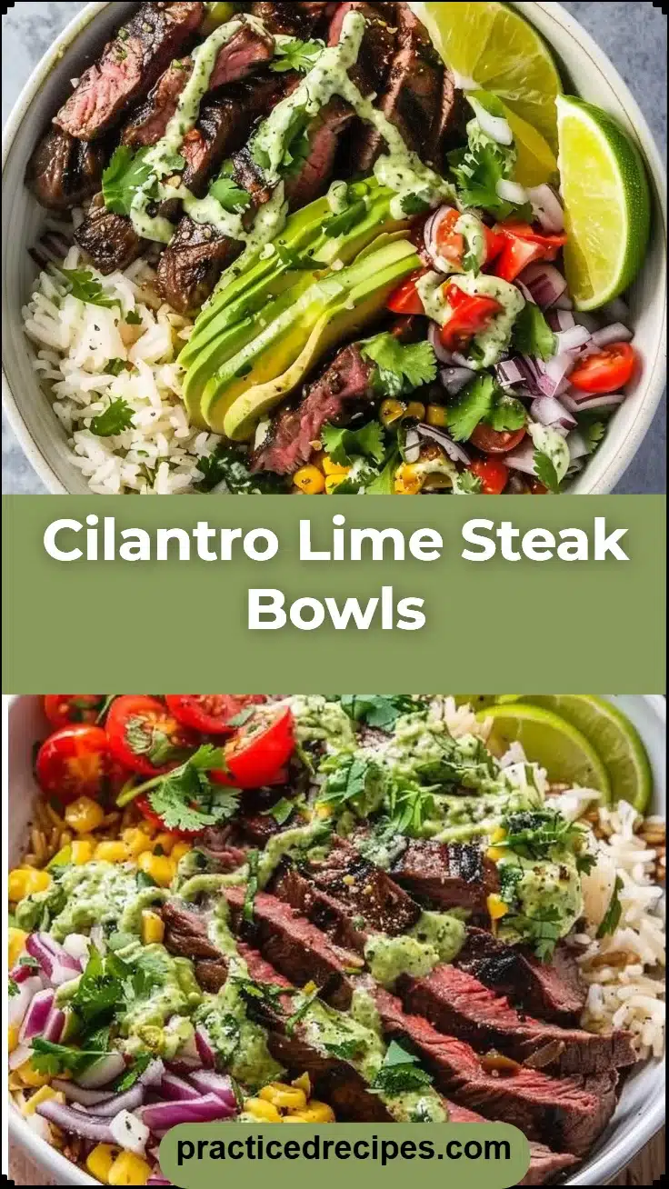 Cilantro Lime Steak Bowls