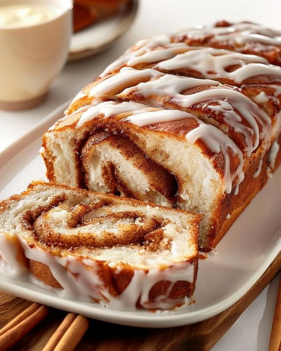 Cinnamon Roll Cottage Cheese Loaf
