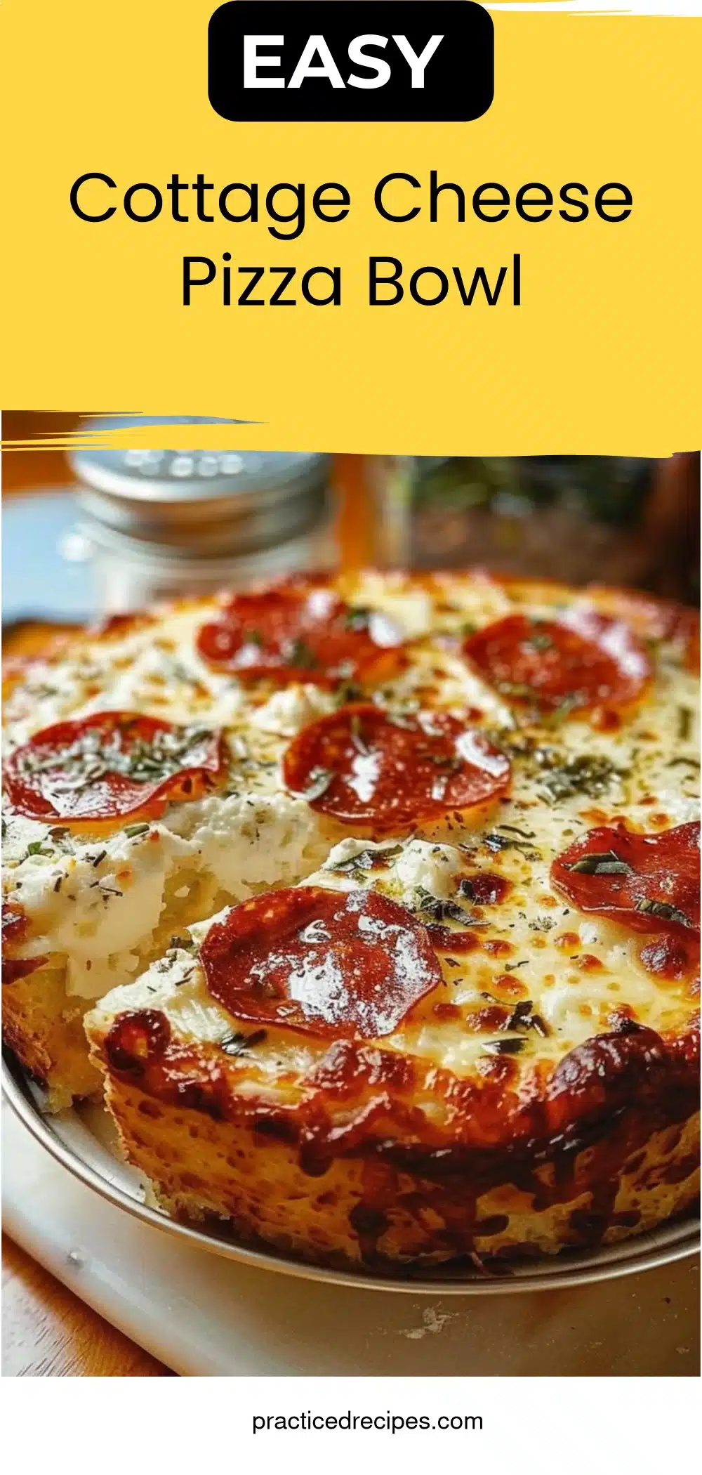 Cottage Cheese Pizza Bowl