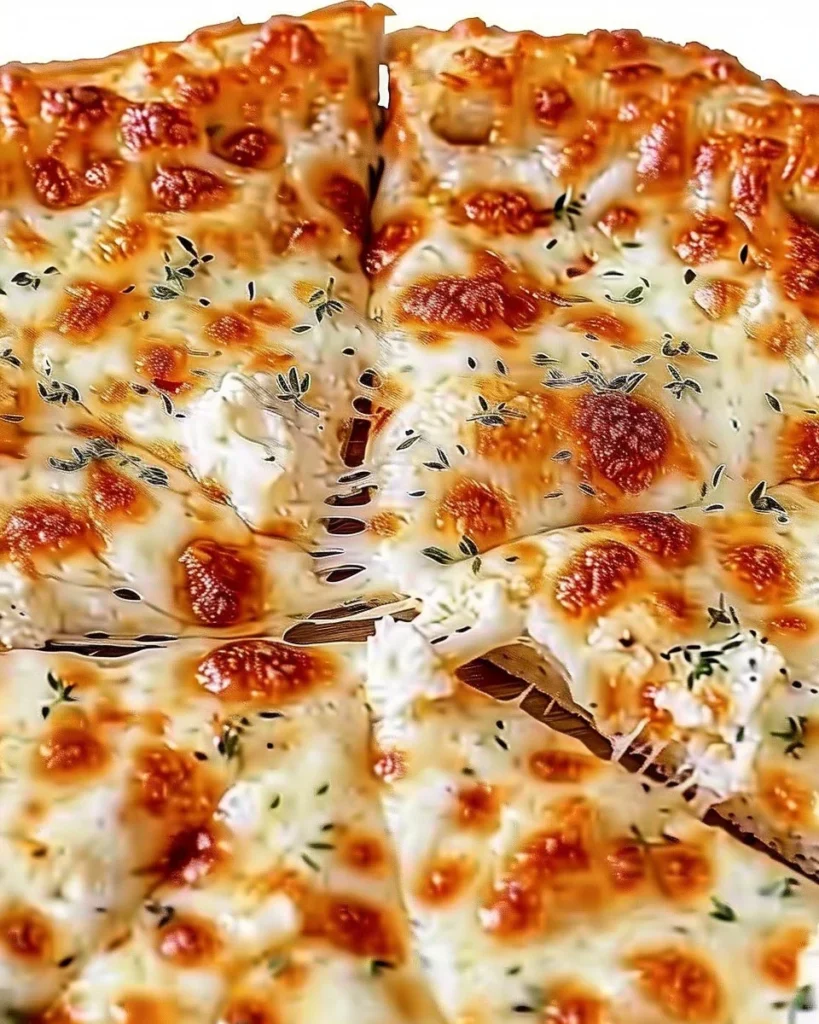 Cottage cheese pizza crust topped with fresh ingredients