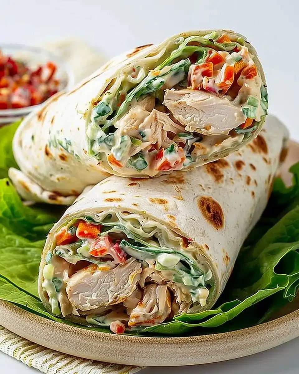 Creamy Chicken Salad Wrap
