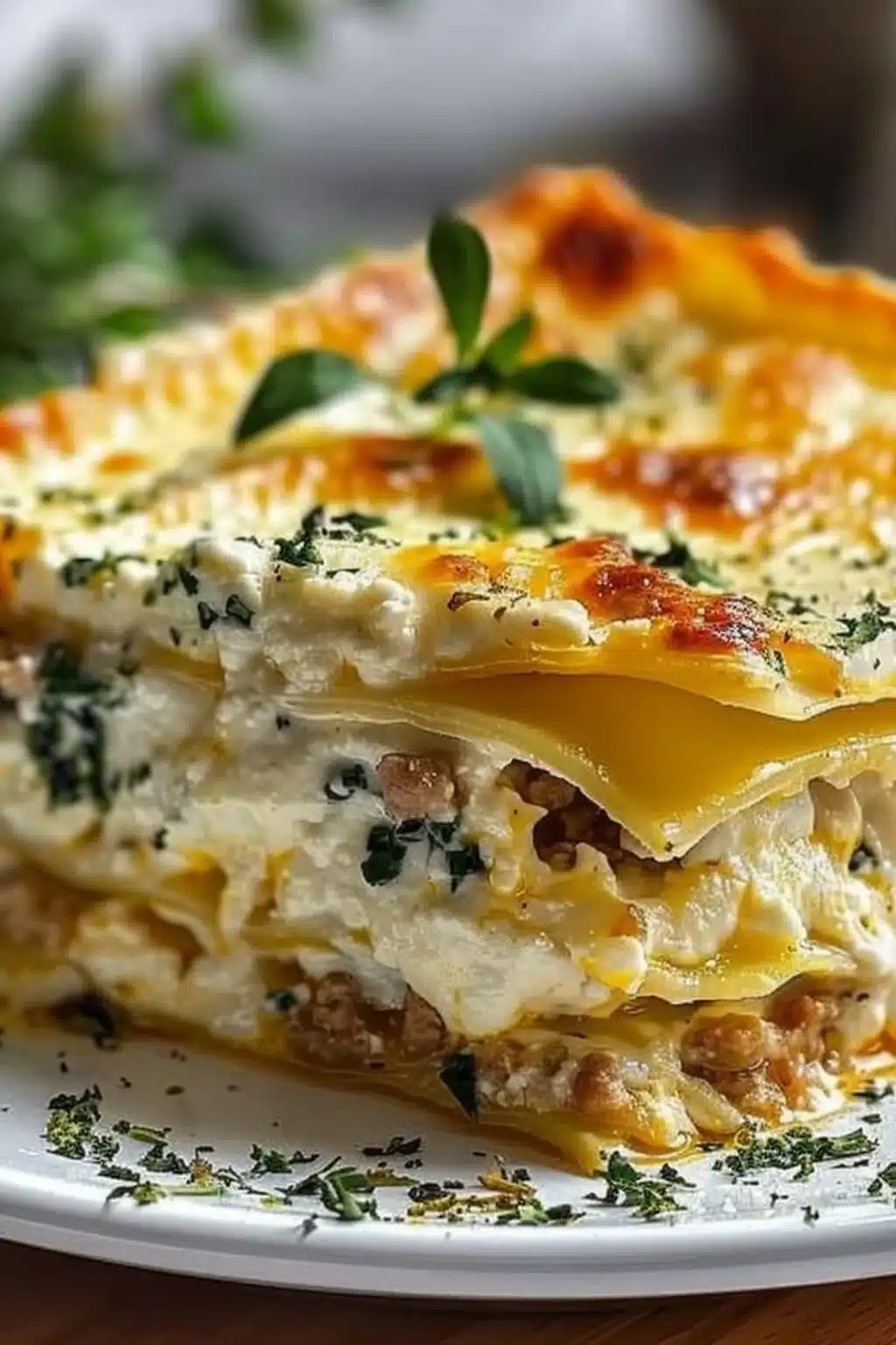 Creamy White Keto Lasagna