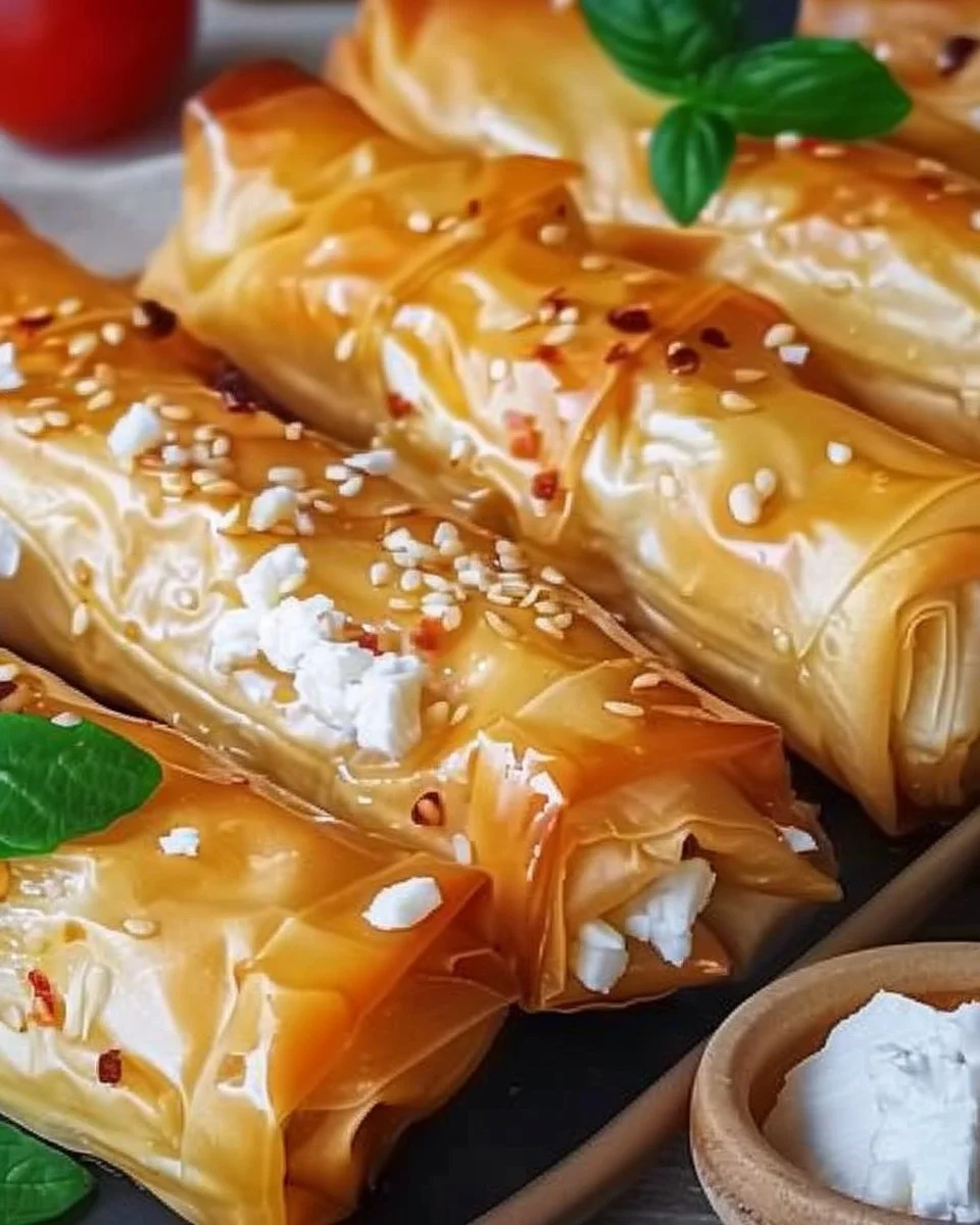 Crispy Feta Rolls