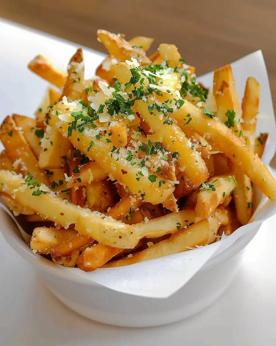 Crispy Garlic Parmesan Fries