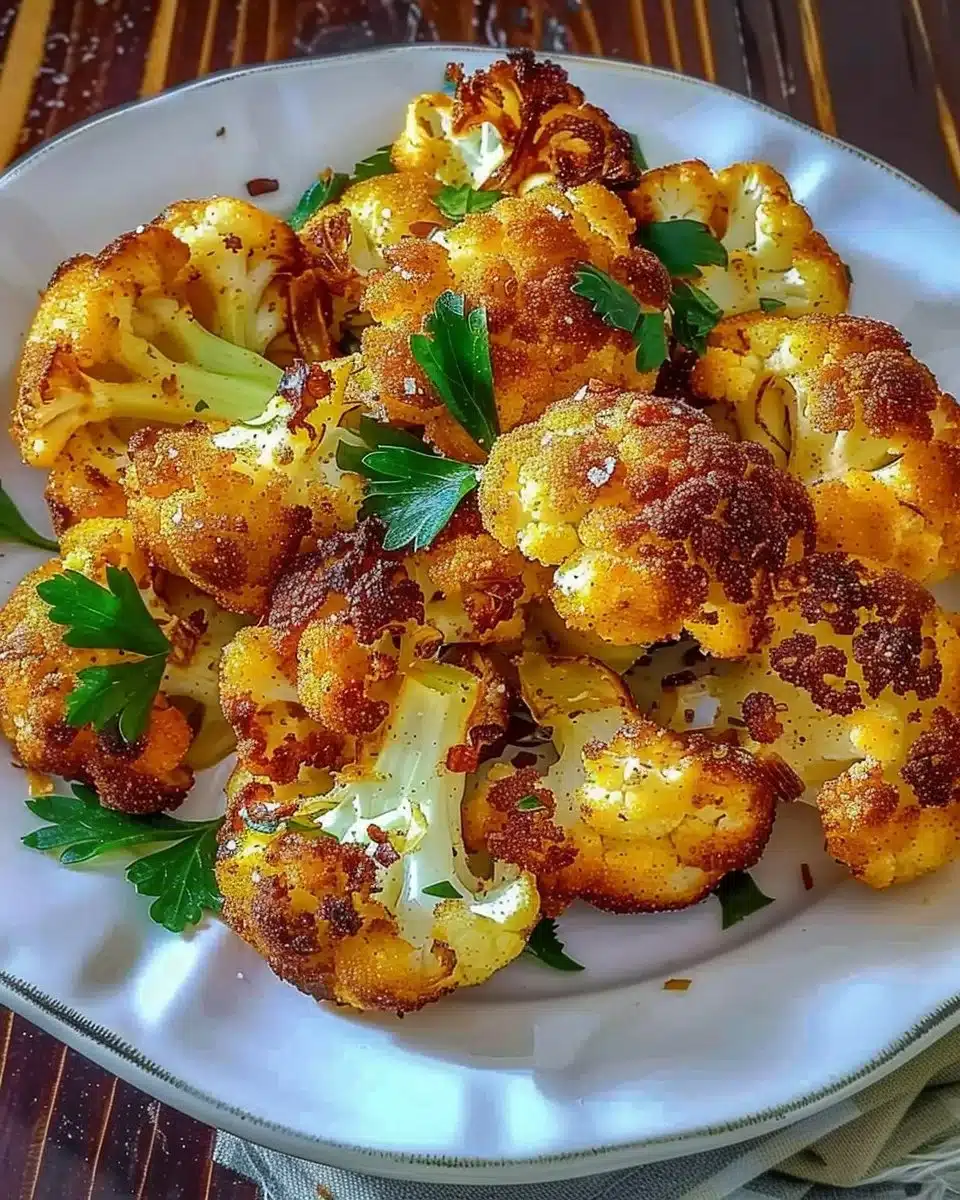 Crispy Roasted Cauliflower