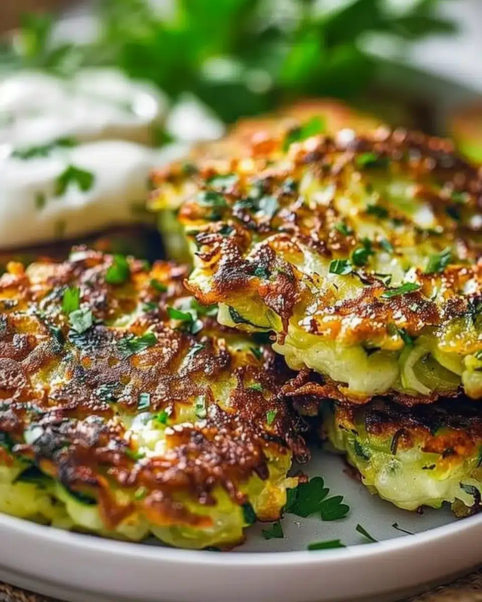 Healthy Zucchini Fritters Side Dish
