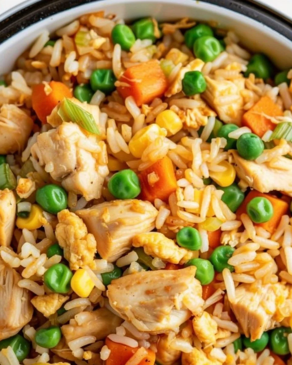 Crockpot Chicken Fried Rice