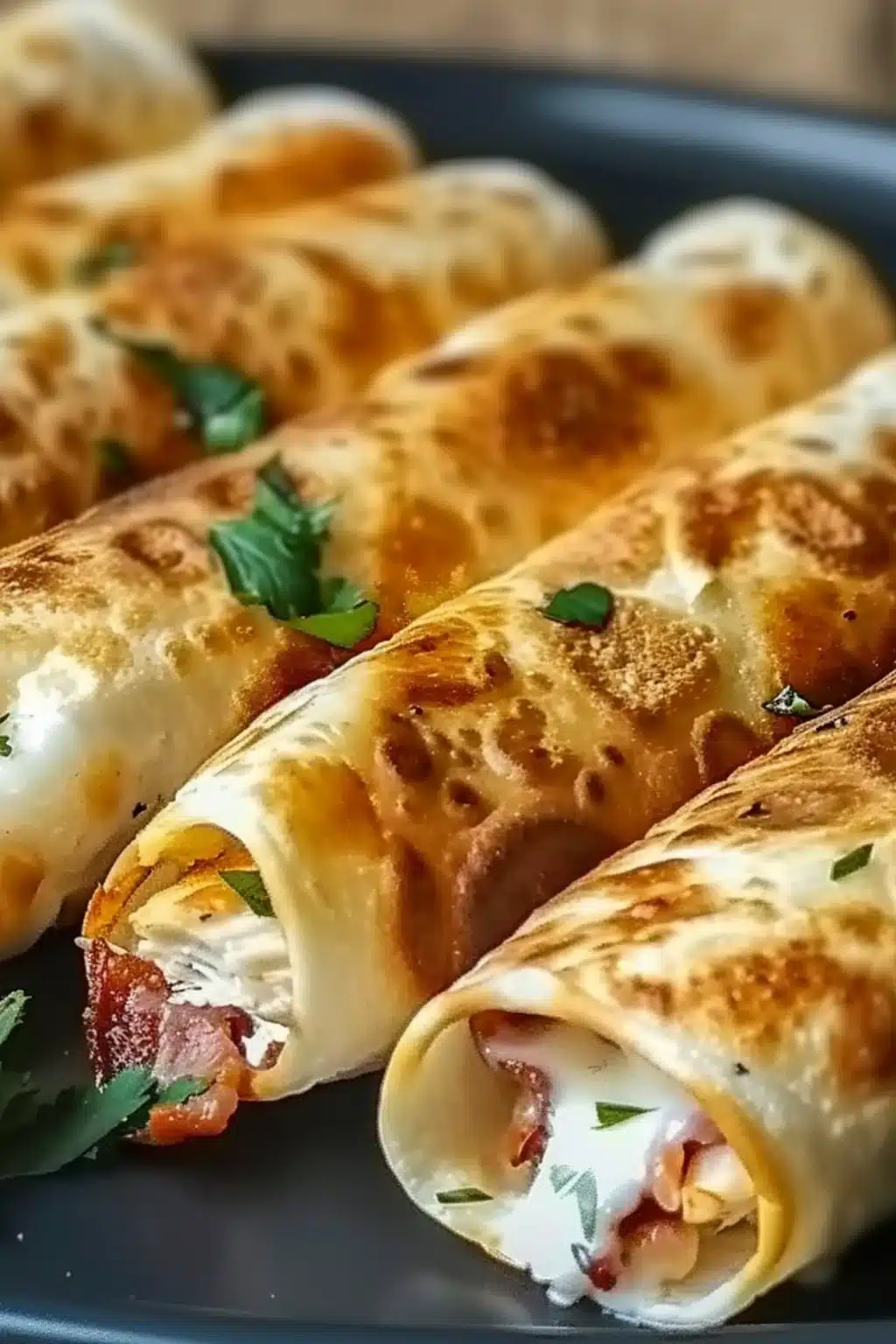 Crunchy Keto Chicken Bacon Ranch Taquitos