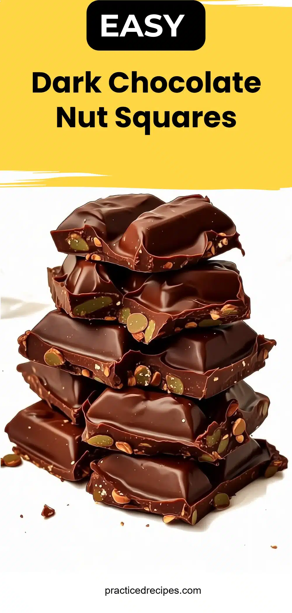 Dark Chocolate Nut Squares